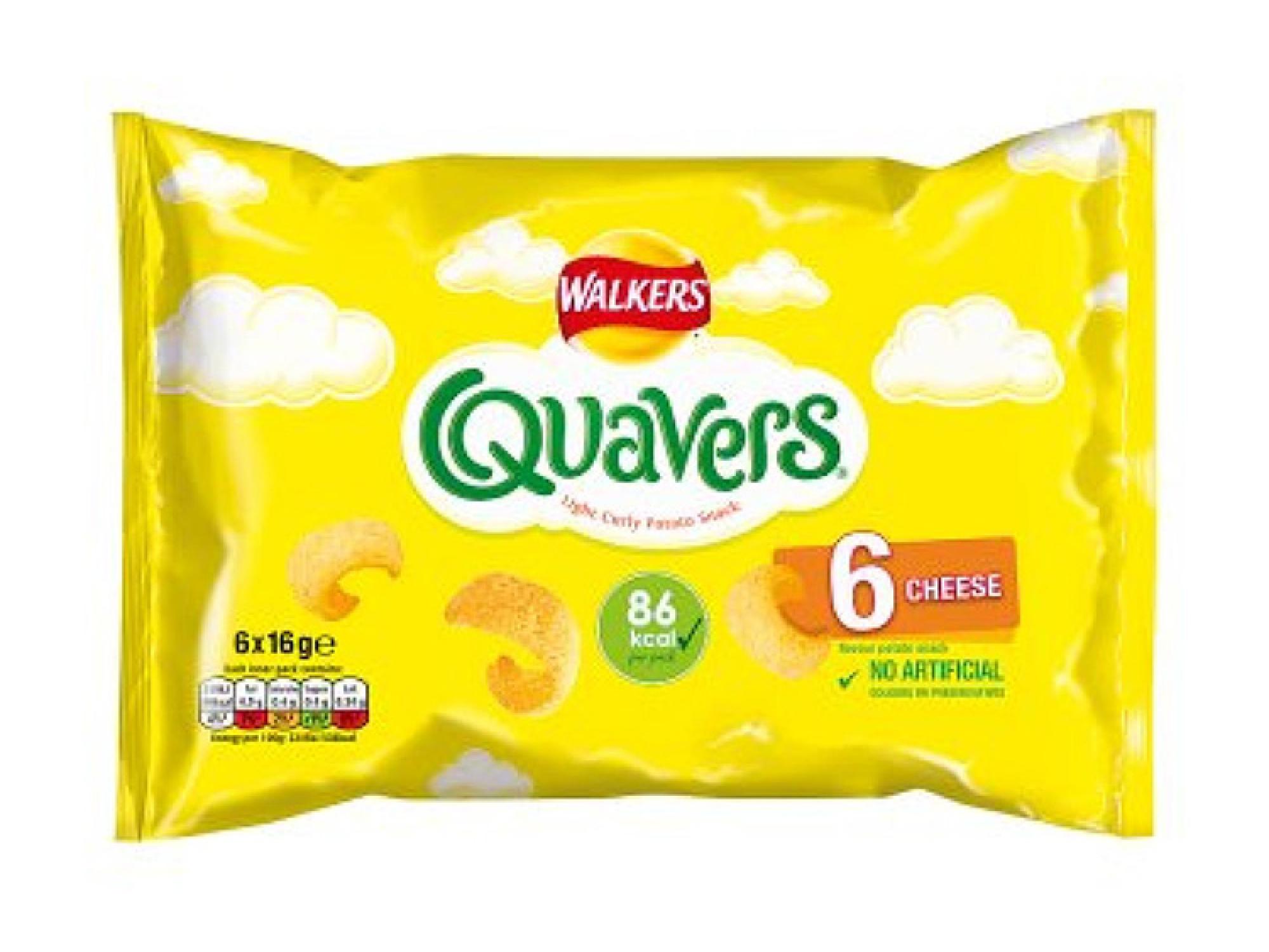 Walkers quavers cheese multipack snacks