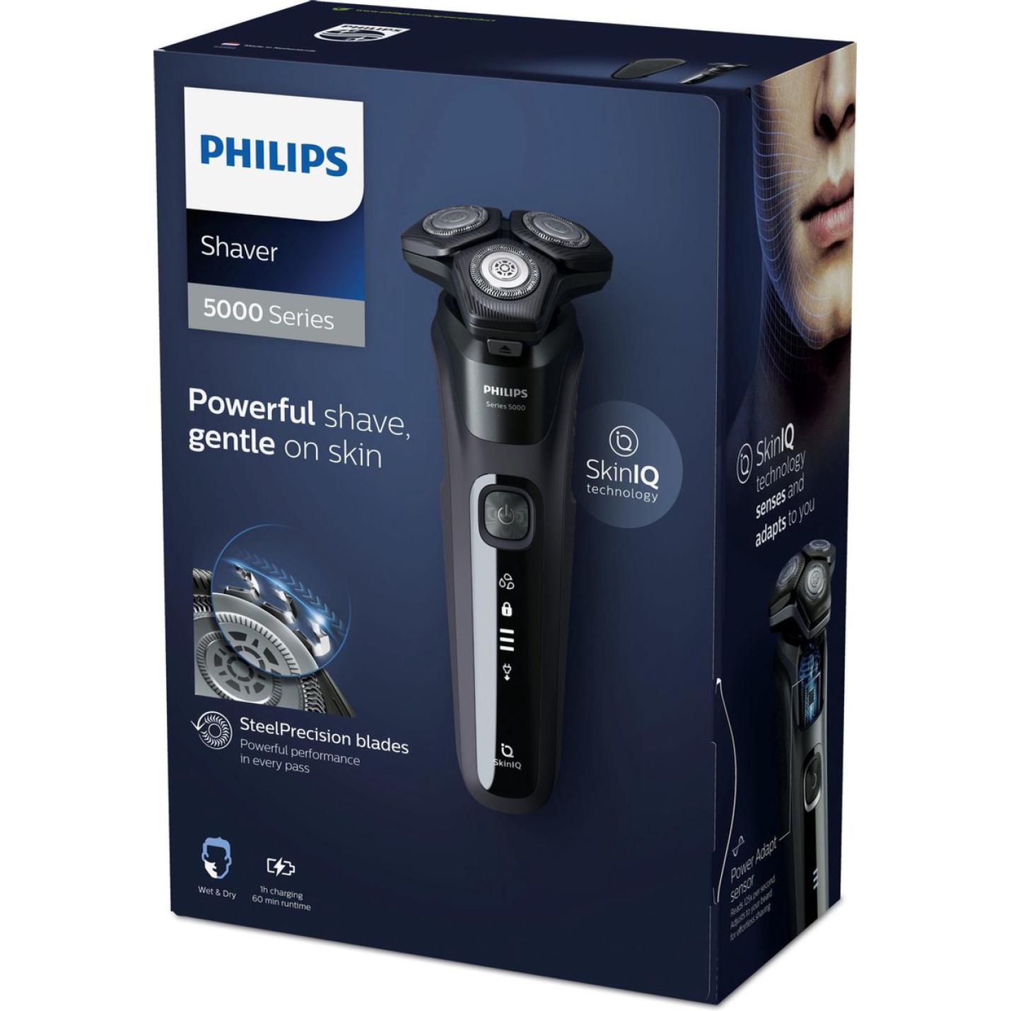 Philips SHAVER Series 5000 scheerapparaat, SteelPrecision-mesjes, Wet Dry - S5588/30 Retail XL |