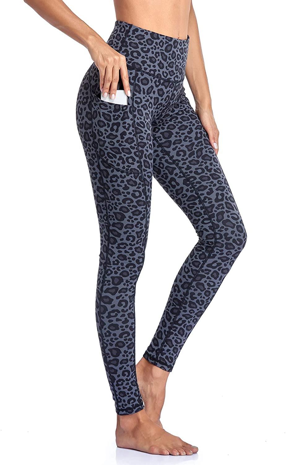 Hoge Taille Legging Dames Sport Fitness Yoga Broek Lange Ondoorzichtige  Legging Yoga Broek Sportbroek Leggings Fitness Broek met Zakken Cyaan  luipaard XL Happygetfit | Webshoplocatie.nl