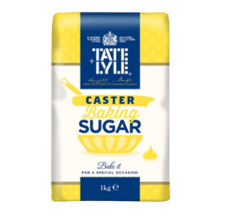 Tate & Lyle Caster Sugar - 1kg Bag Of Fine Baking Sugar For Cakes, Desserts & Sweetening