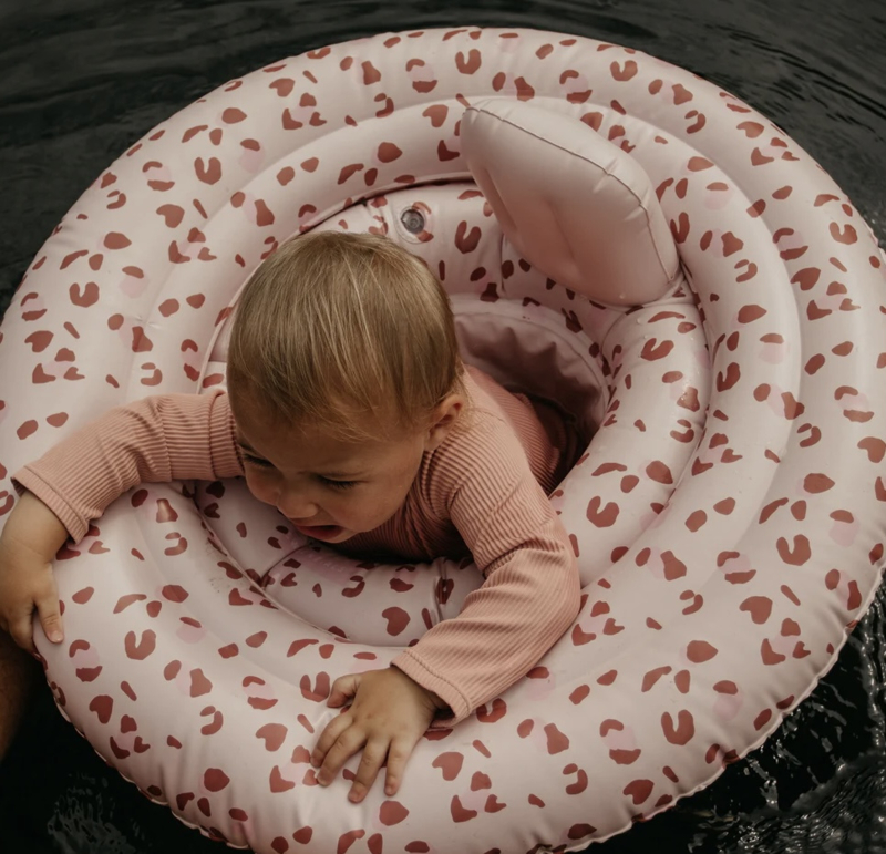 Swim Essentials Baby Zwemband Old Pink Panterprint Baby Float