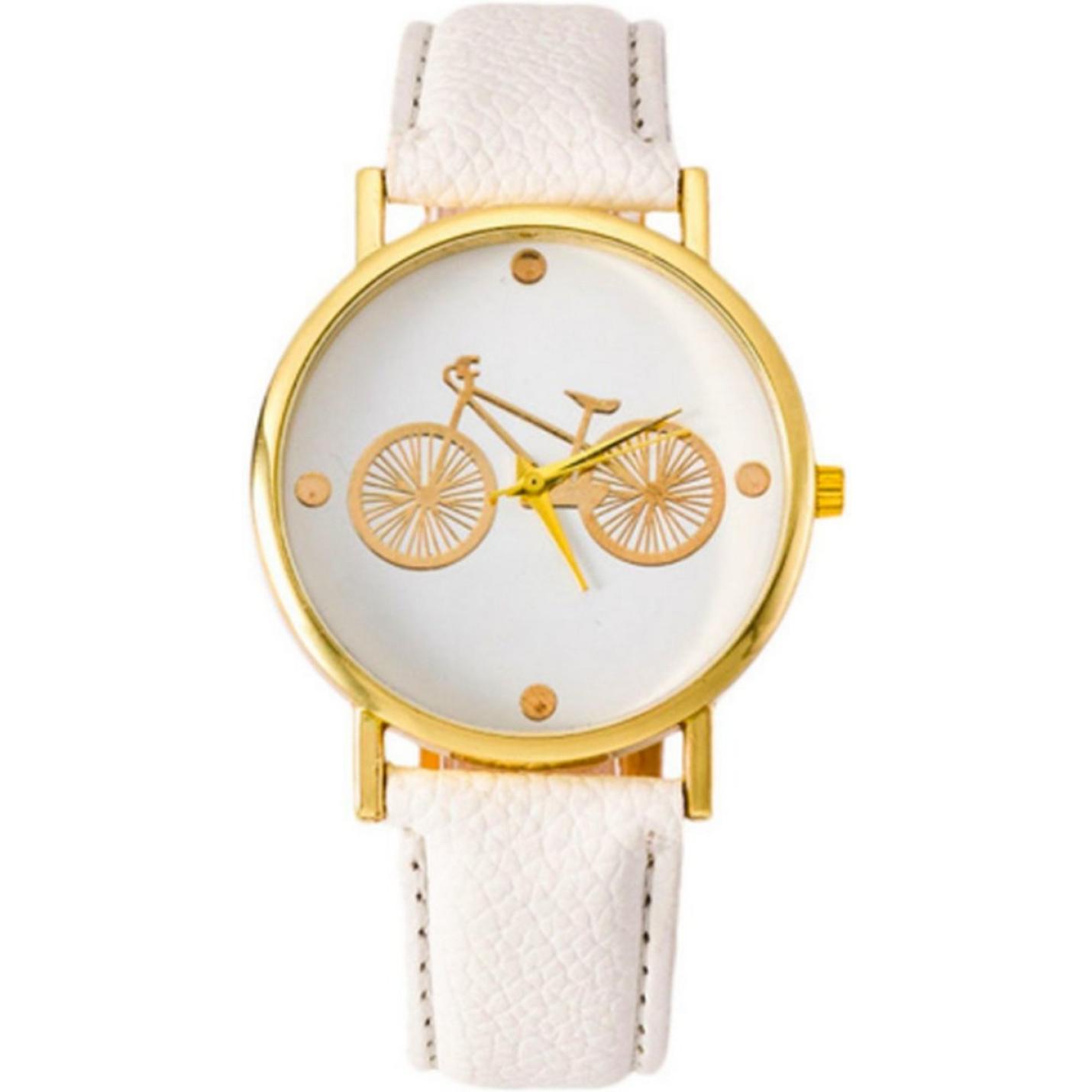 Fiets Horloge - Wit