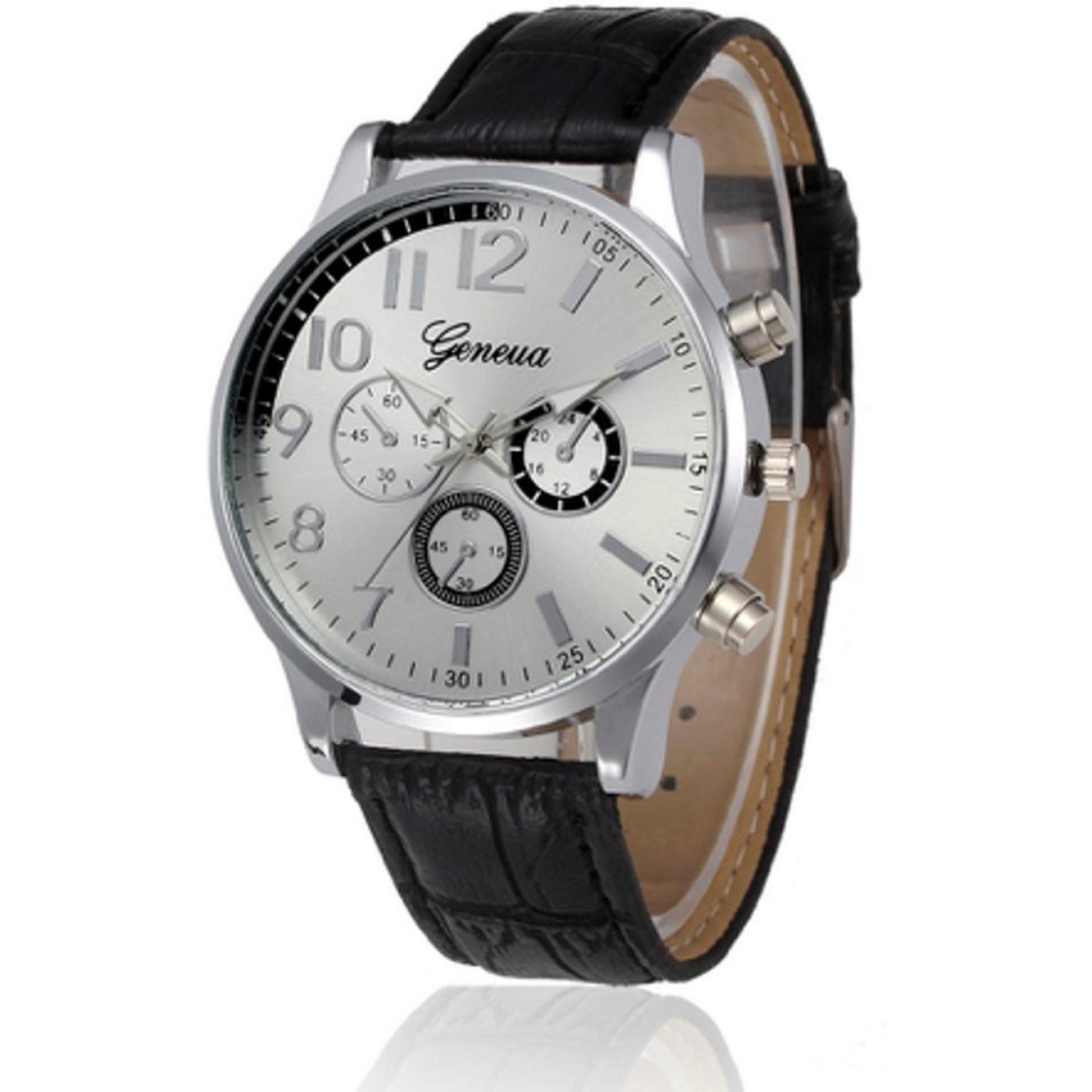 Hidzo Horloge Geekthink ø 37 mm - Zilver - Inclusief horlogedoosje