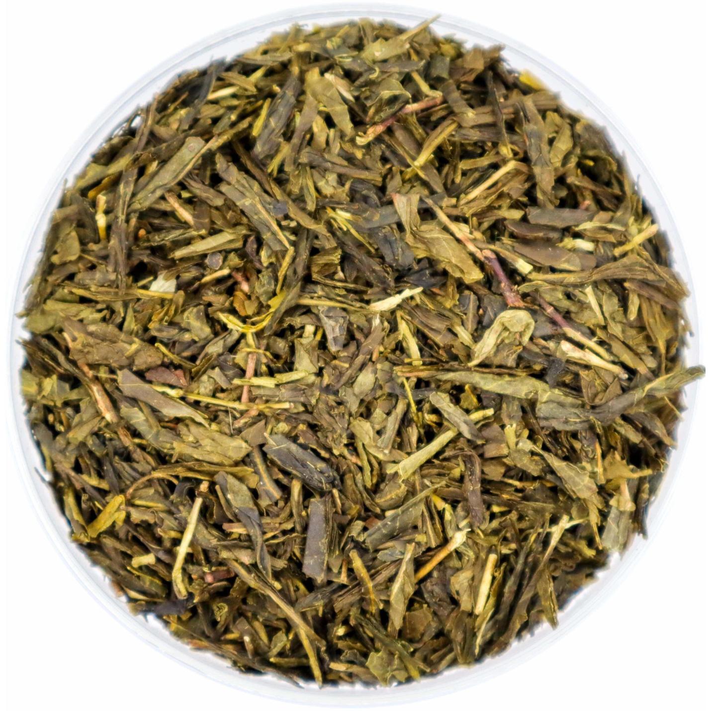 Earl Grey Green - Losse Thee - Groene thee met een natuurlijk smaak - 60 gram Amberpot