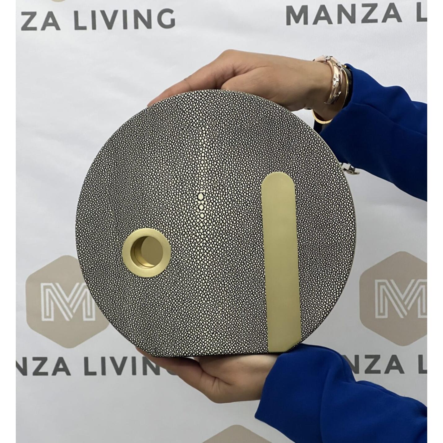 Exclusieve Gouden Ronde Vaas - H23.5cm - Manza Living 3