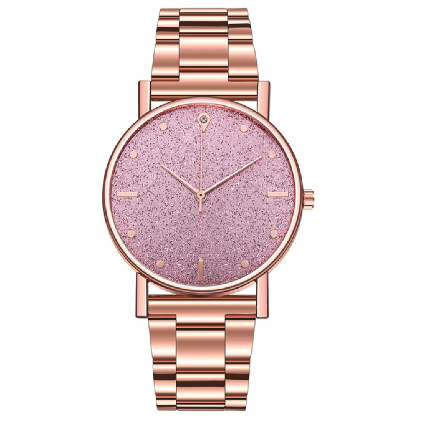 Hidzo Horloge Analoog Ø 37 - Rose/Roze