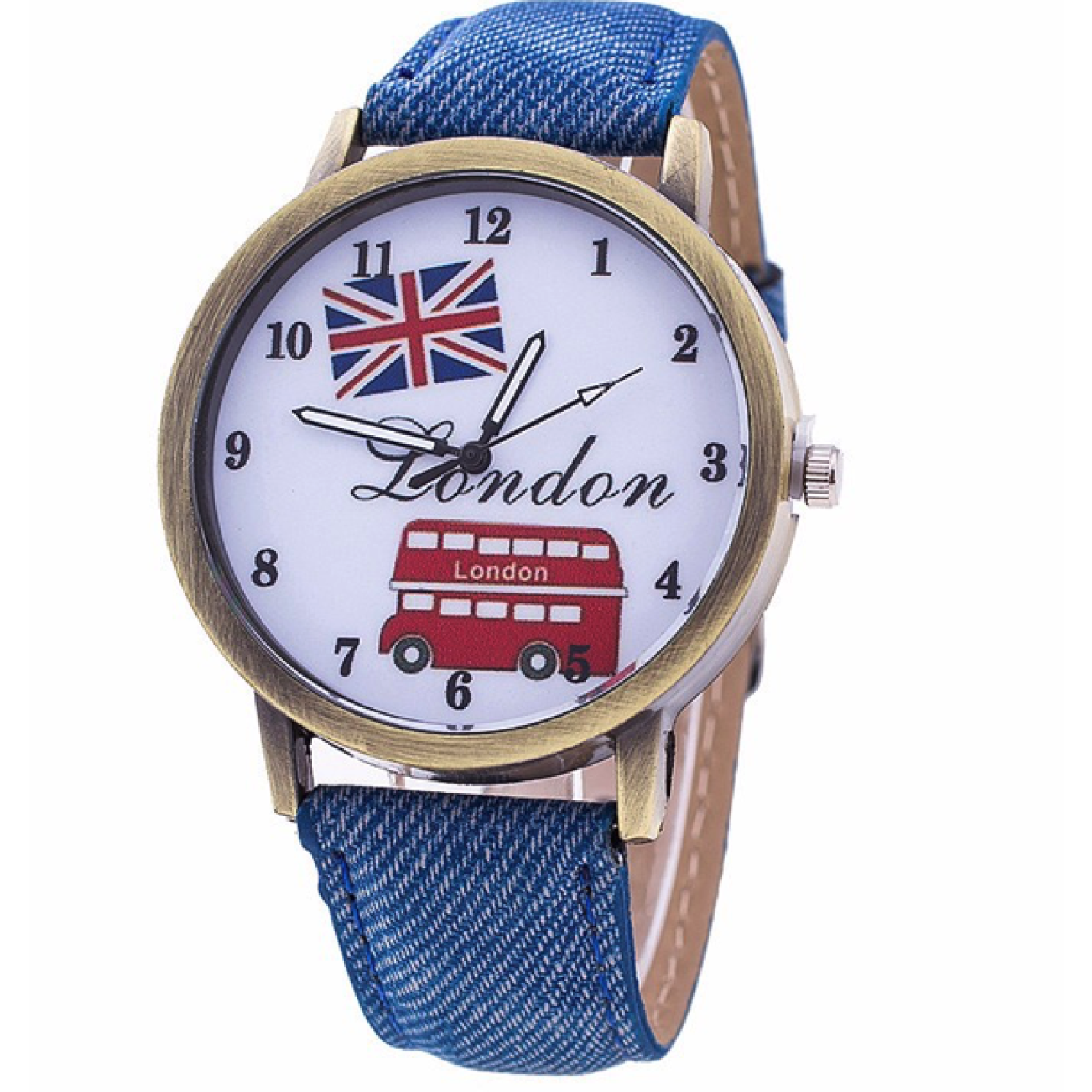 Hidzo Horloge London Ø 40 - Blauw