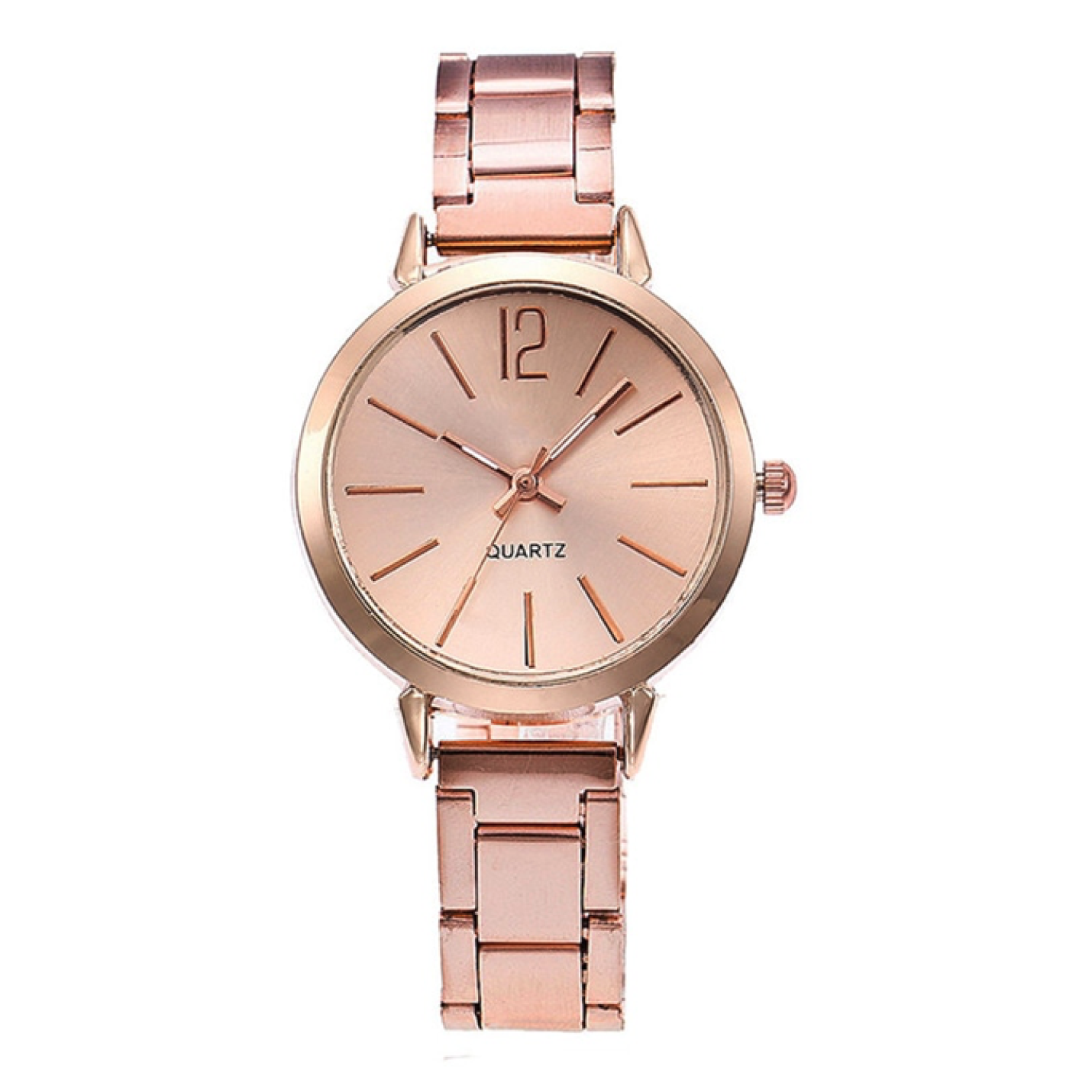 Hidzo Horloge Quartz Ø 29 - Rose - Staal