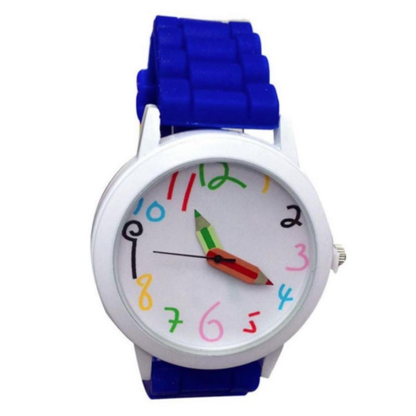 Hidzo Horloge Potlood - Ø 39 mm - Donker Blauw - Siliconen