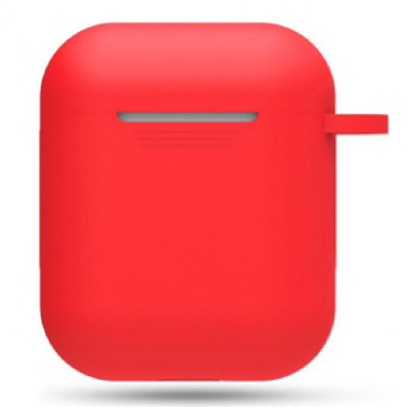 Hidzo hoes voor Apple's Airpods - Siliconen - Rood