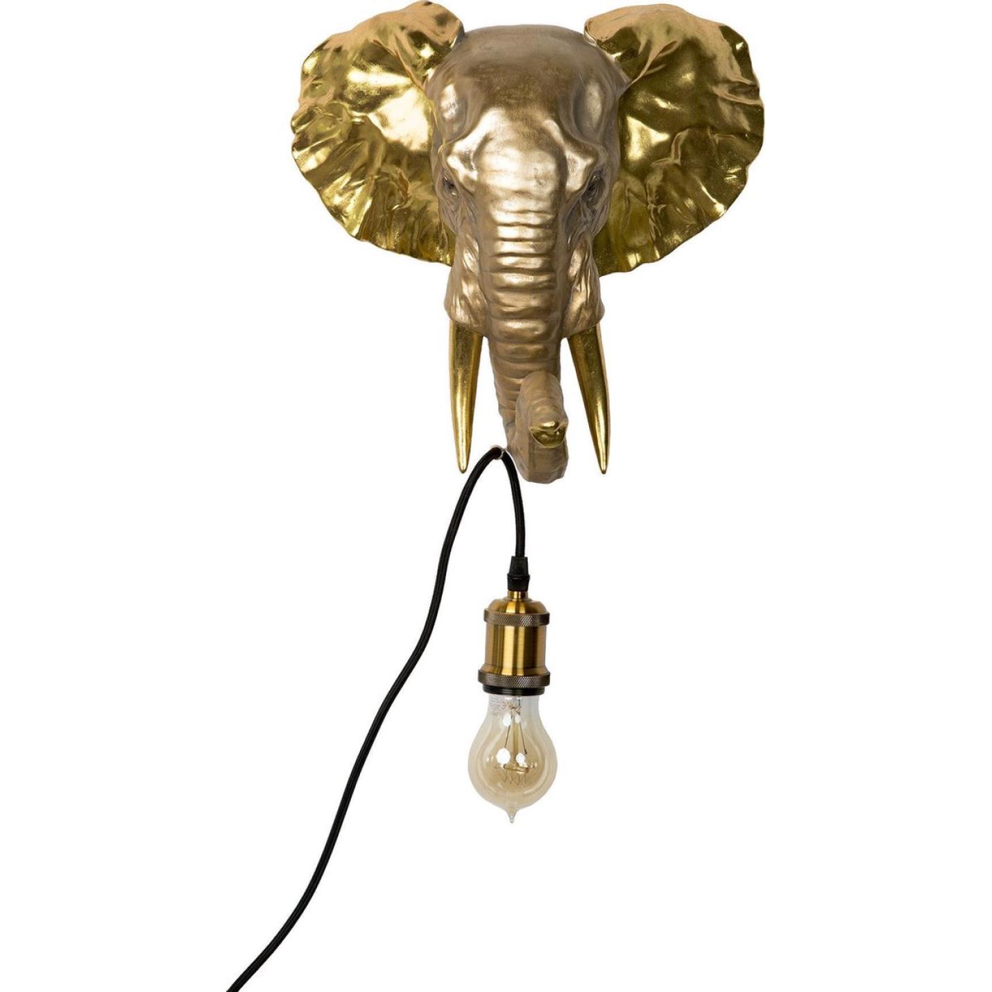 Kitchen trend olifant lamp goud 34x23,5x33