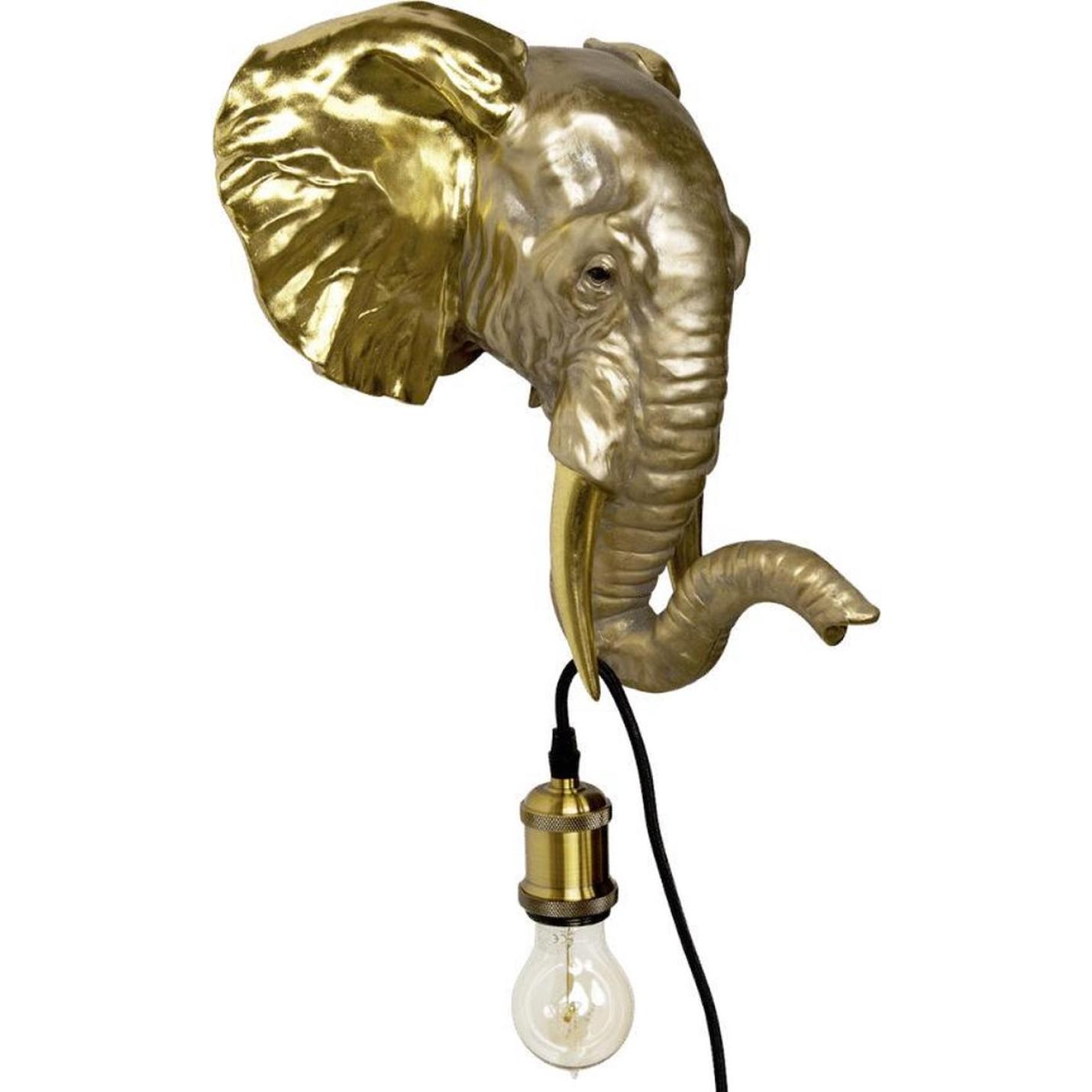 Kitchen trend olifant lamp goud 34x23,5x332