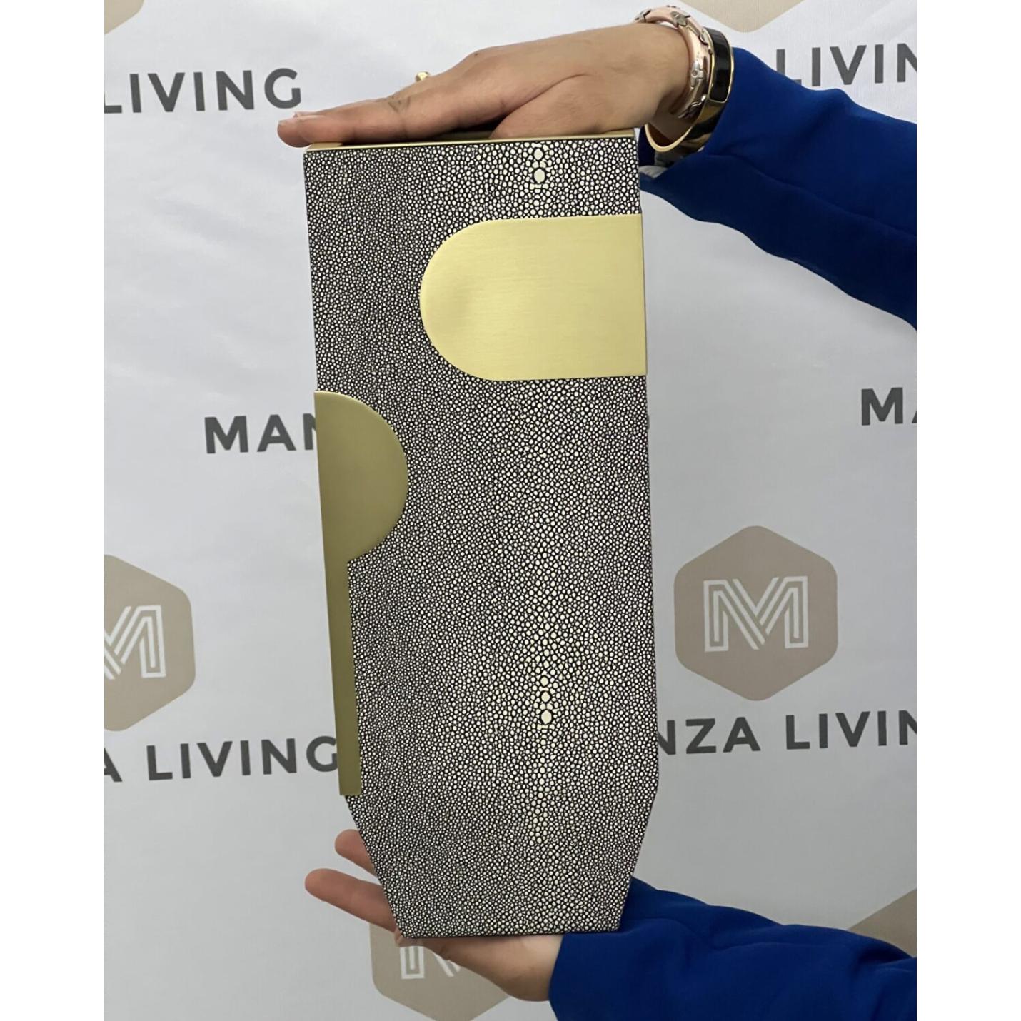 Luxe Gouden Vaas - Rechthoek - H37cm - Manza Living 4