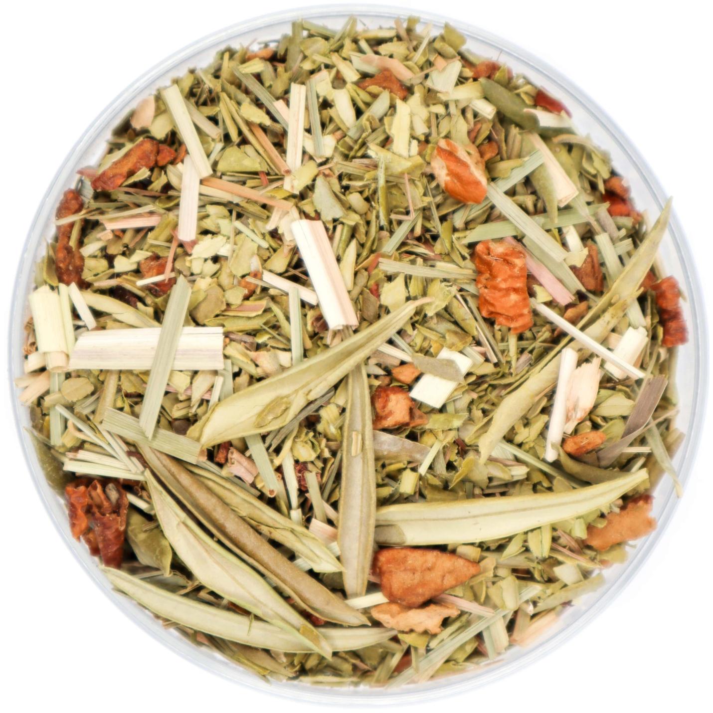 Tingis Bio - Losse Thee - Deze thee heeft een bijzonder ingredi�nt, namelijk: olijf - 100 gram Amberpot
