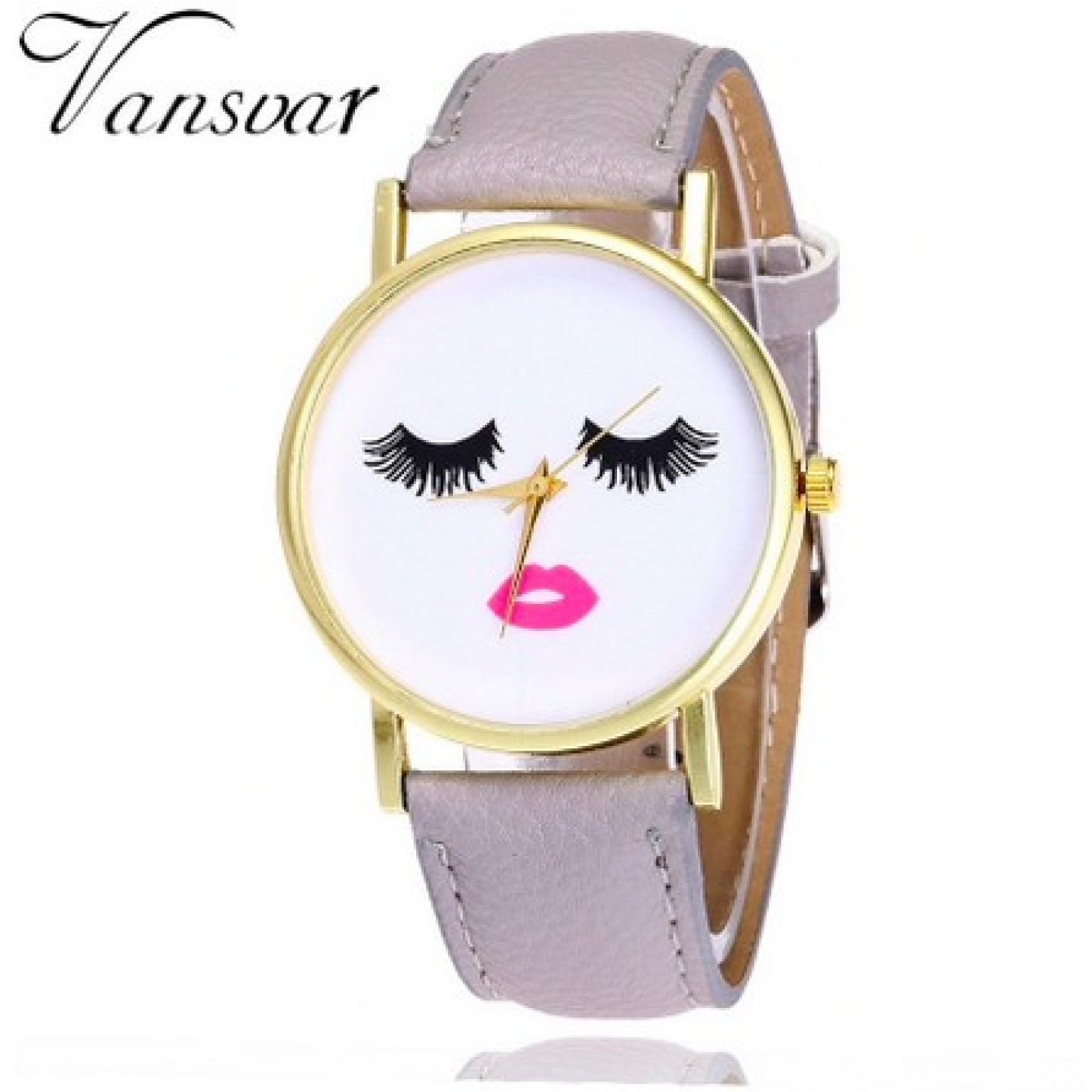 Hidzo Horloge Vansvar ø 37 mm - Creme - Kunstleer