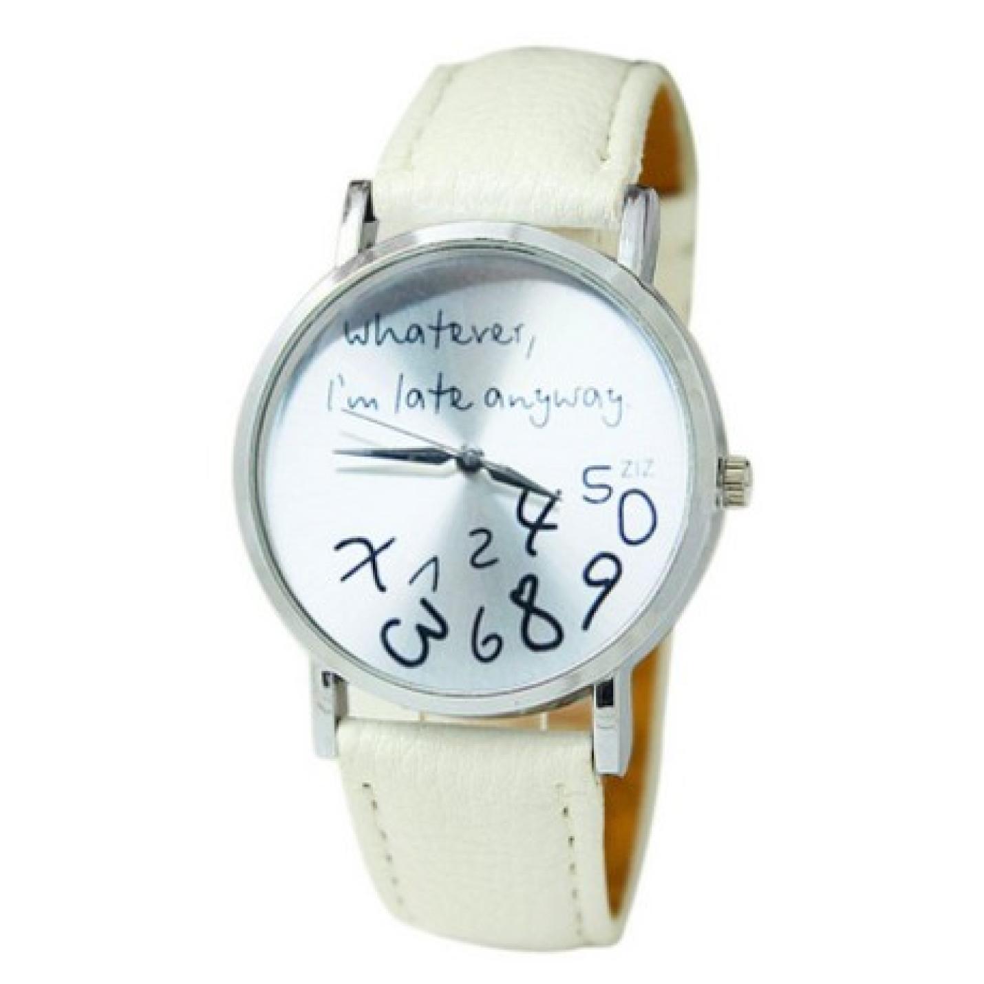 Whatever I'm Late Anyway Horloge - Wit