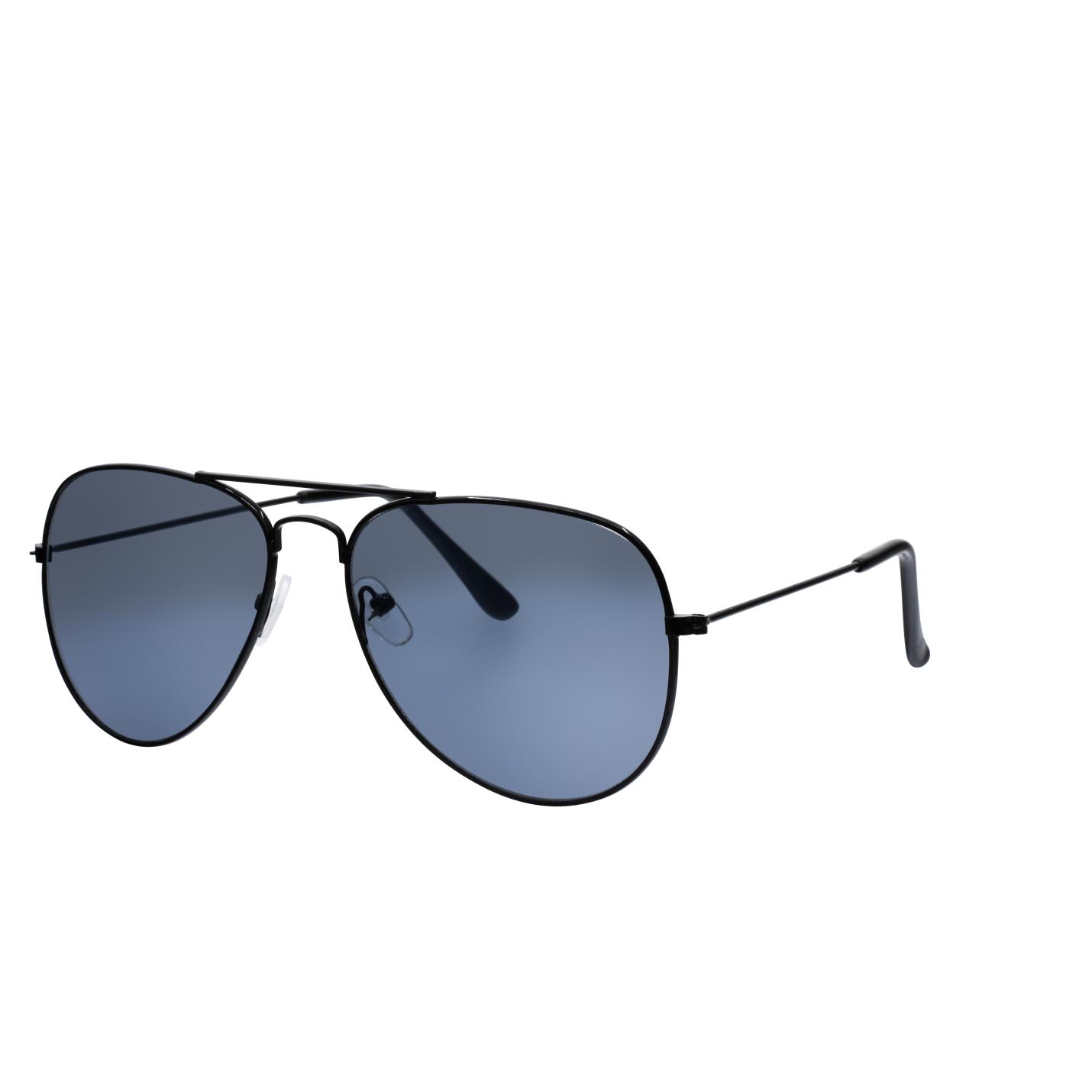 Hidzo Zonnebril Pilotenbril Zwart - UV 400 - Zwarte Glazen