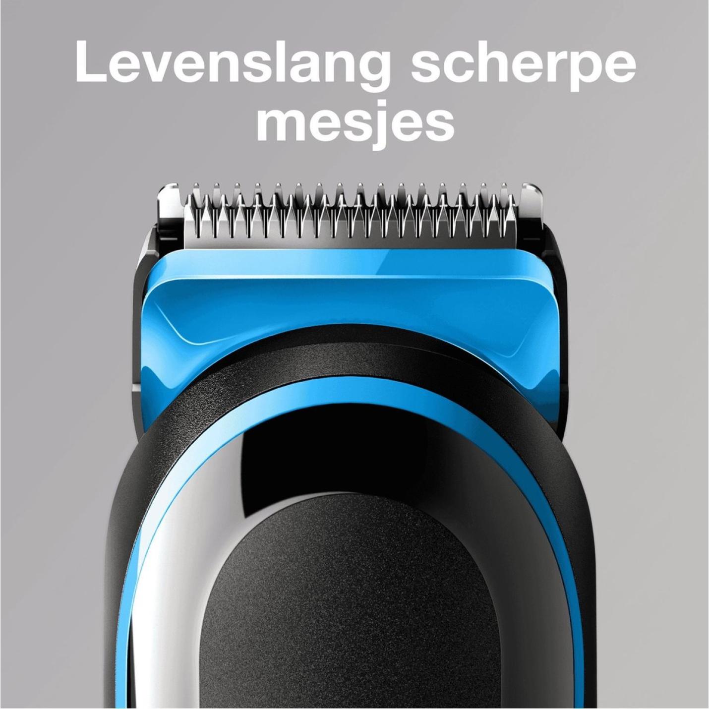 Braun Multigroomer Multi Grooming Kit MGK3042 - 7-in-1 Precisietrimmer Voor Baard En Haar -  Zwart Blauw 2