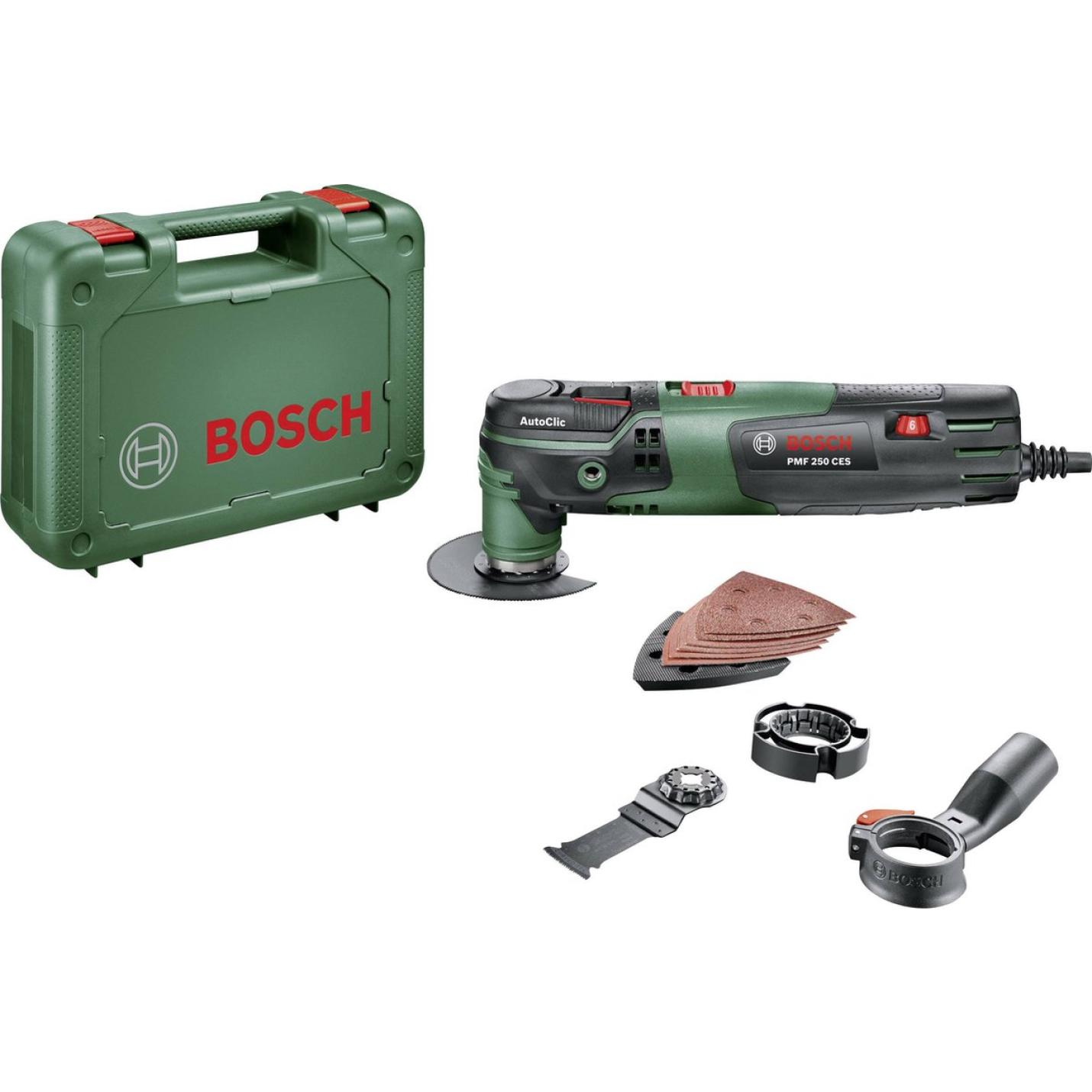 Bosch PMF 250 CES Multitool - Oscillerend - 250 Watt - Inclusief 6 accessoires en kunststof koffer 2