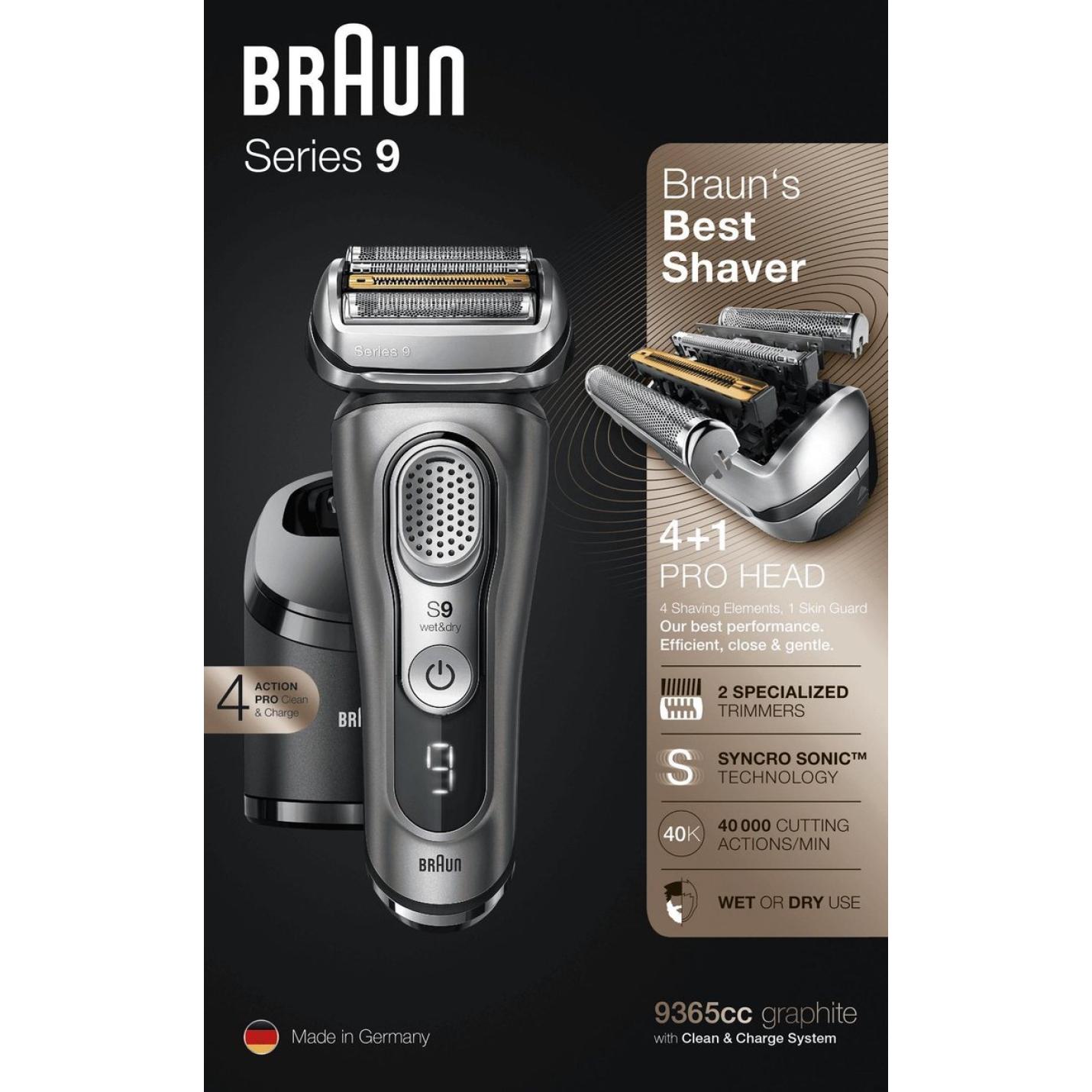 Braun Series 9 9365cc Grafiet - Elektrisch Scheerapparaat met Reinigingsstation 9