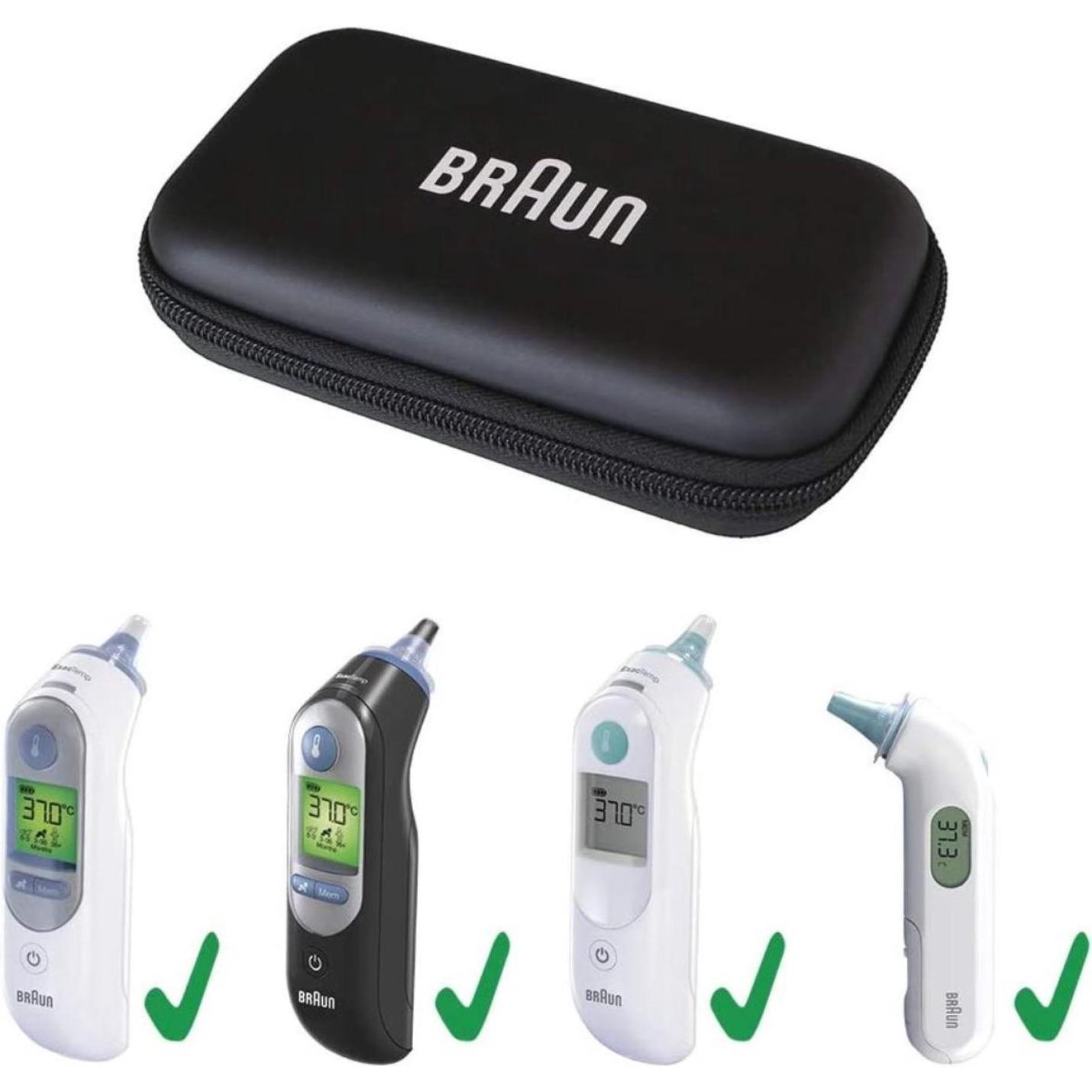 Braun beschermende opbergtas voor thermoscan oorthermometer Zonder thermometer!! 3
