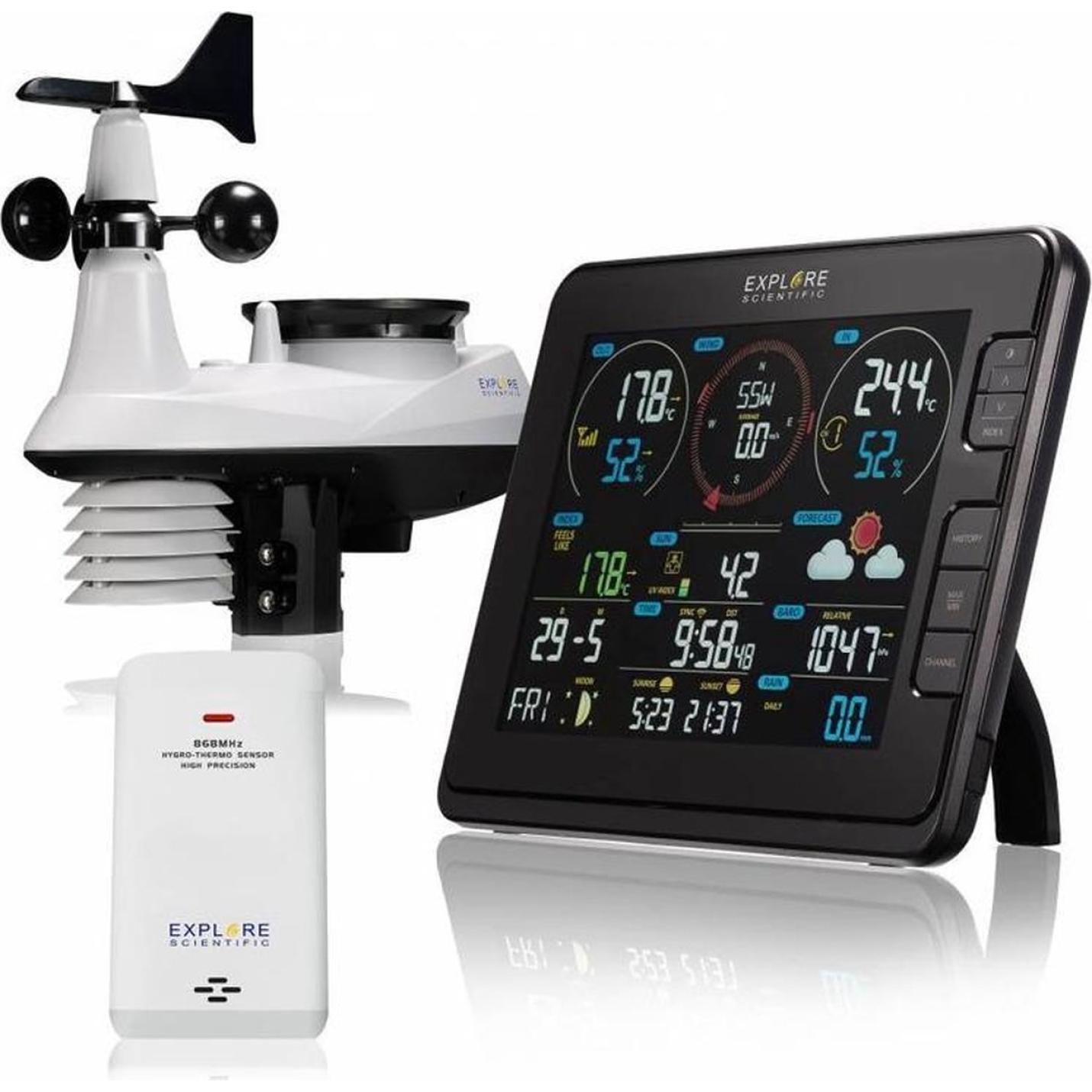 Explore Scientific WSX3001 Pro WIFI Weather Center 7-in-1 1