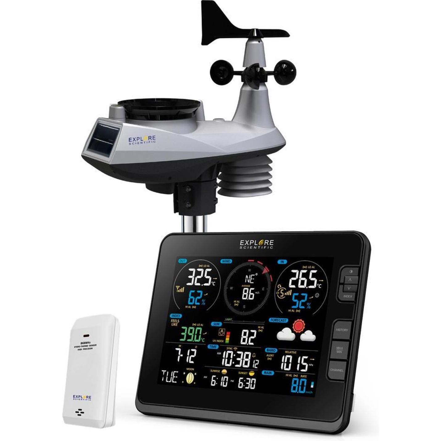 Explore Scientific WSX3001 Pro WIFI Weather Center 7-in-1 5