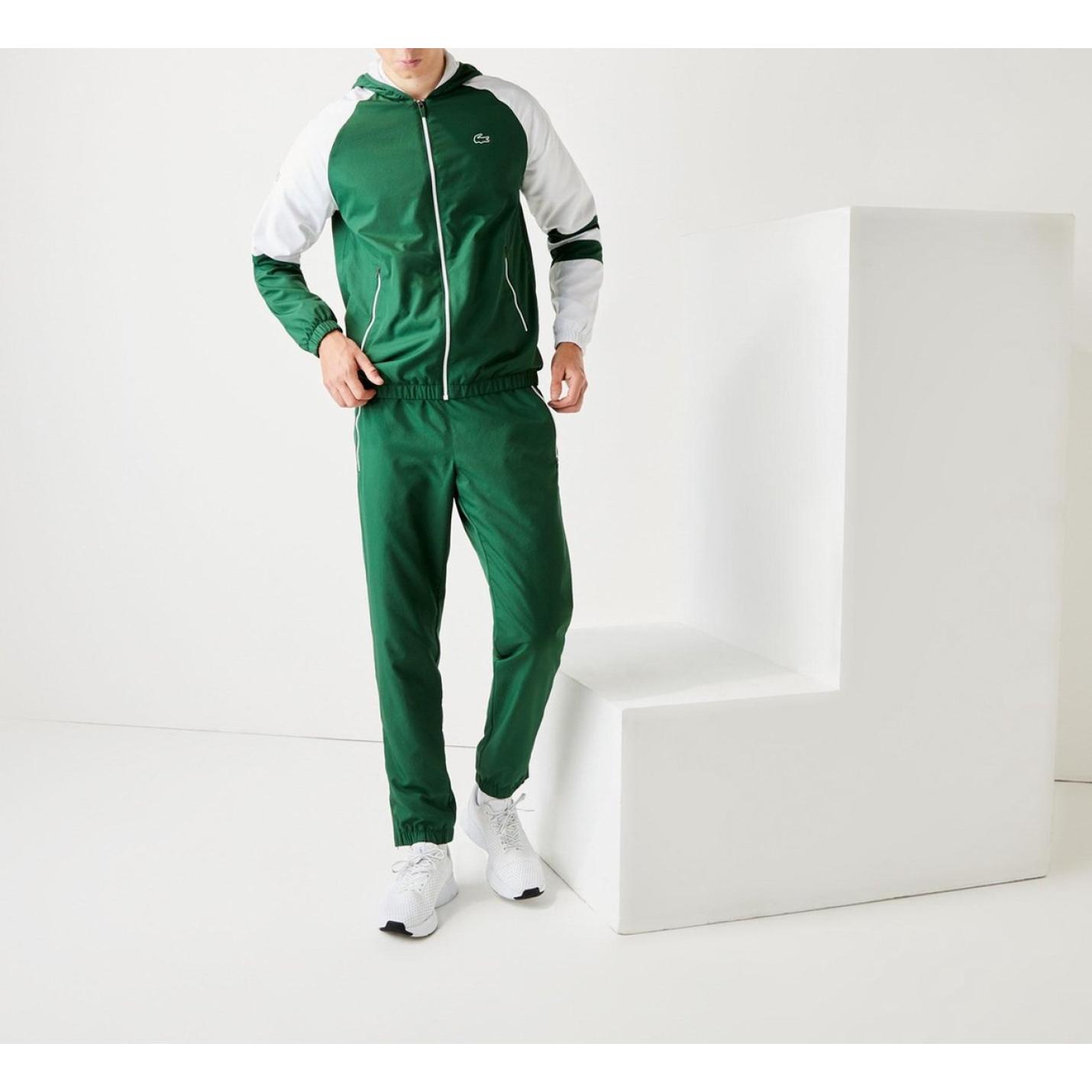 Lacoste Trainingspak - Maat XXL - Mannen - groen,wit bewerken 5