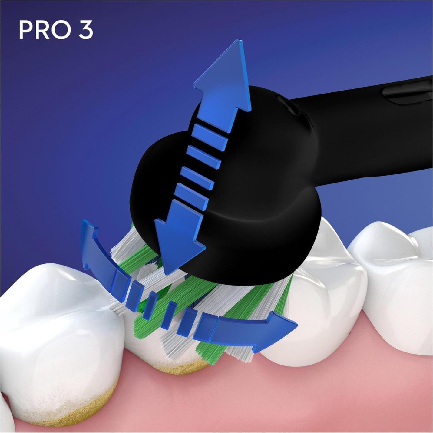Oral-B PRO 3 - 3500 - Zwarte Elektrische Tandenborstel Ontworpen Door Braun - Incl. reisetui 10