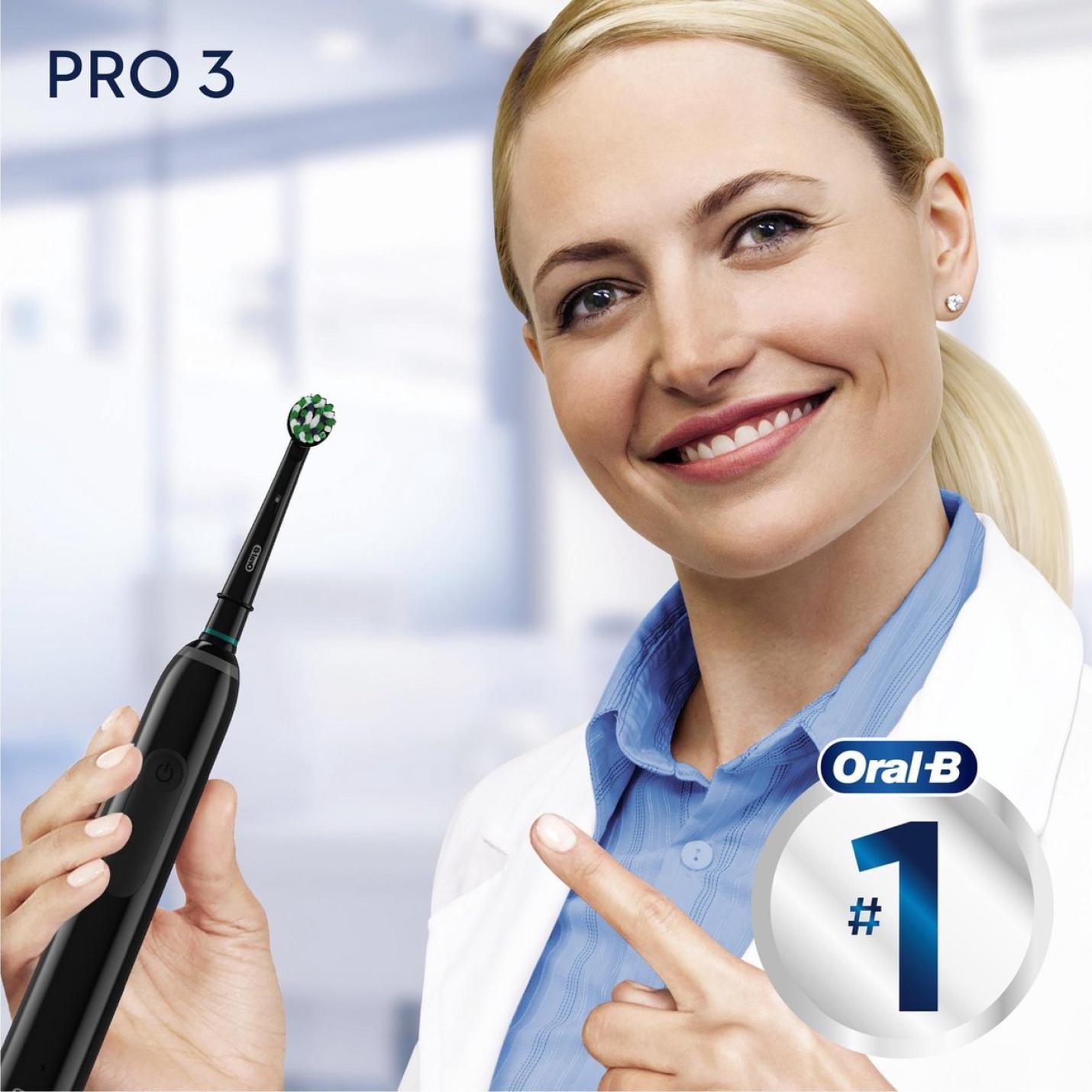 Oral-B PRO 3 - 3500 - Zwarte Elektrische Tandenborstel Ontworpen Door Braun - Incl. reisetui 11