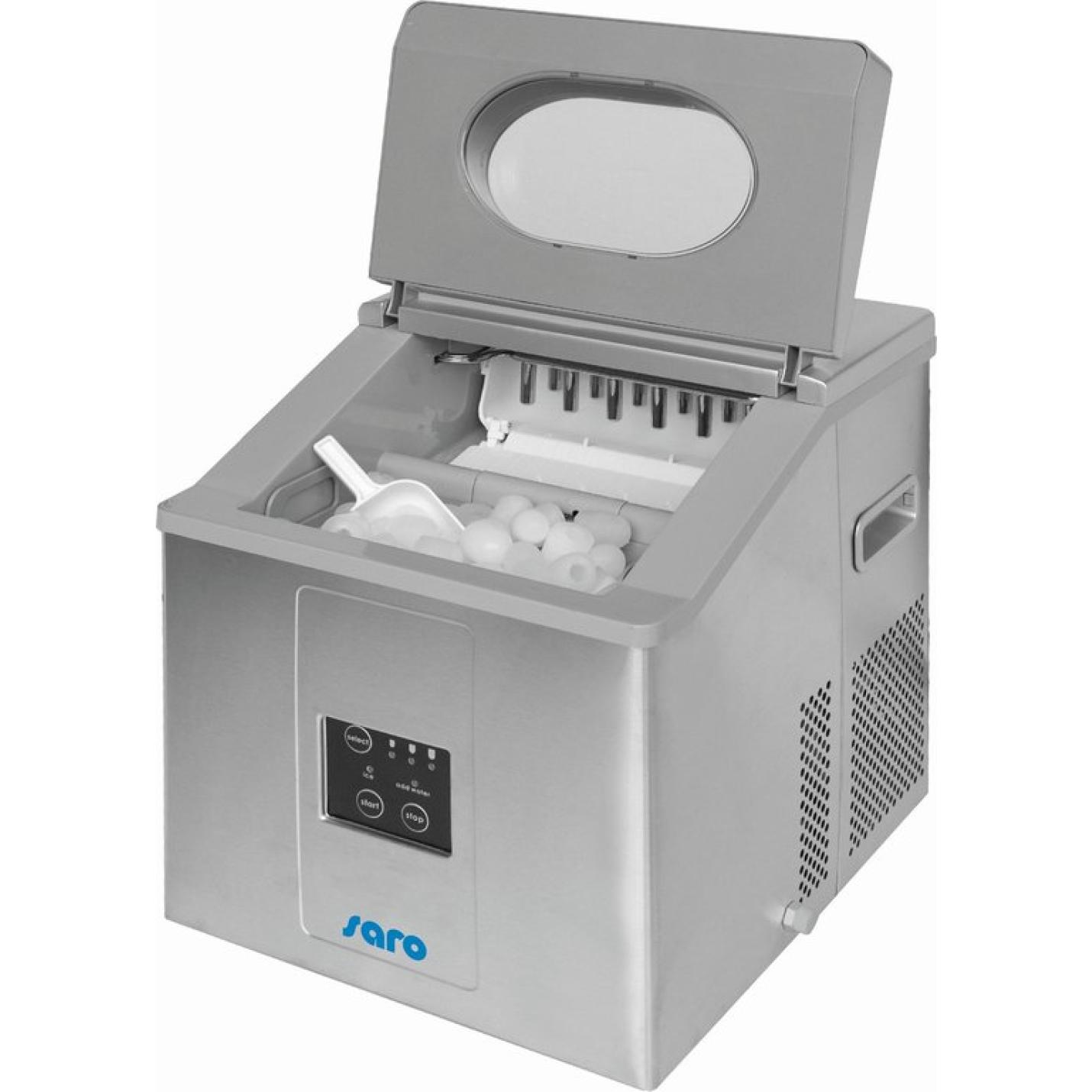 SARO Ijsblokjesmachine - 3 ijskegel maten - 2 jaar garantie - compact professioneel model EB 15