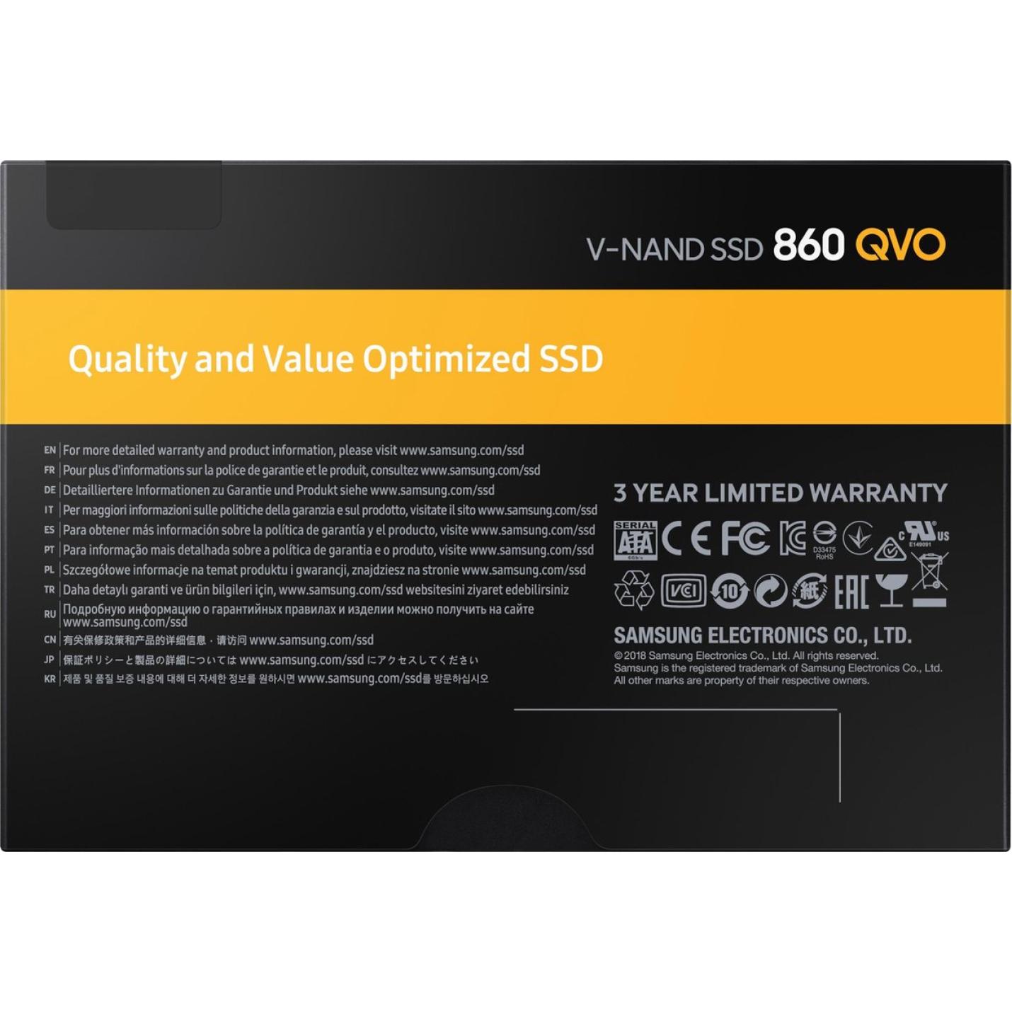 Samsung 860 QVO 1TB 2,5 inch SSD 9