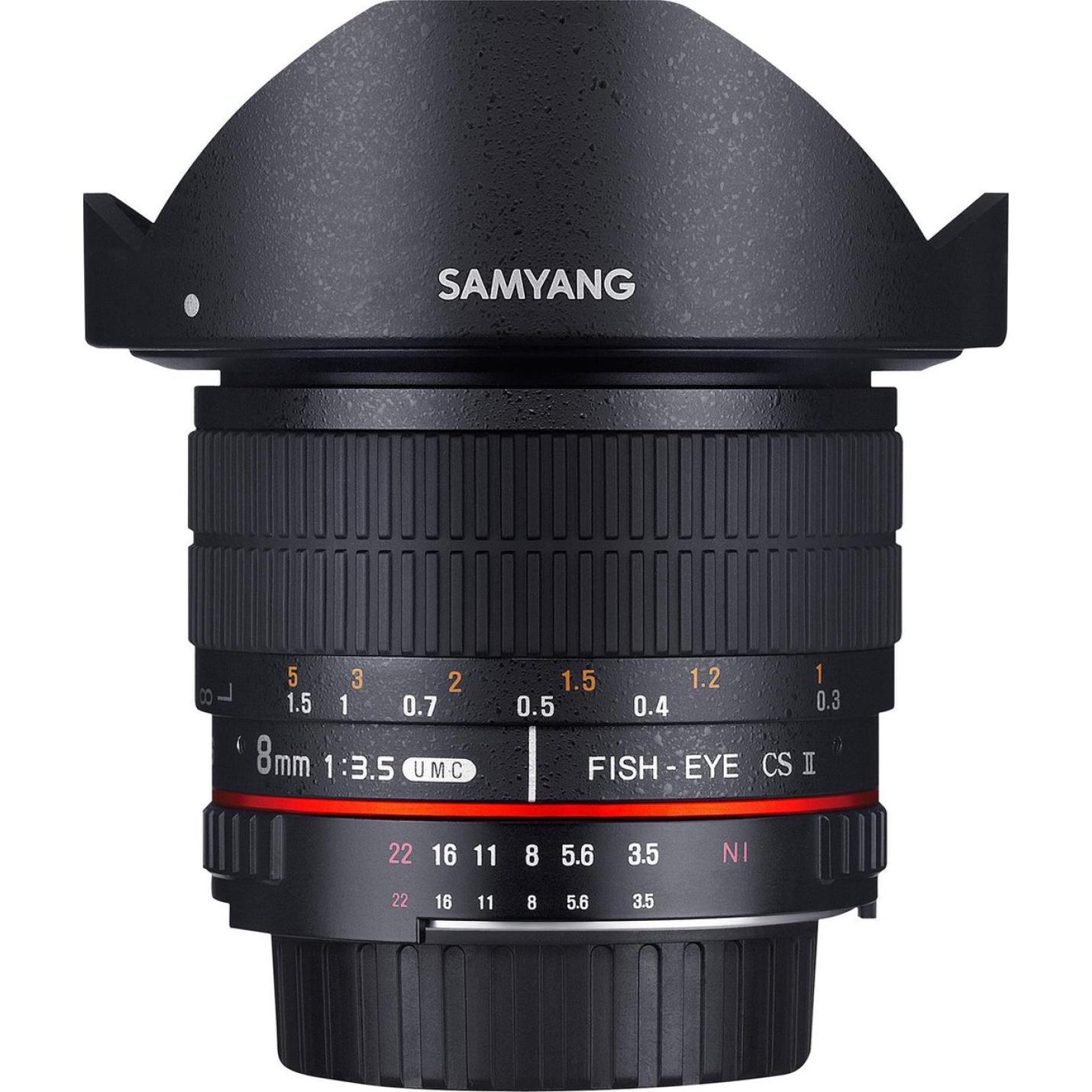 Samyang 8mm F3.5 Umc Fisheye Csii  Prime lens  geschikt voor Fujifilm X 2