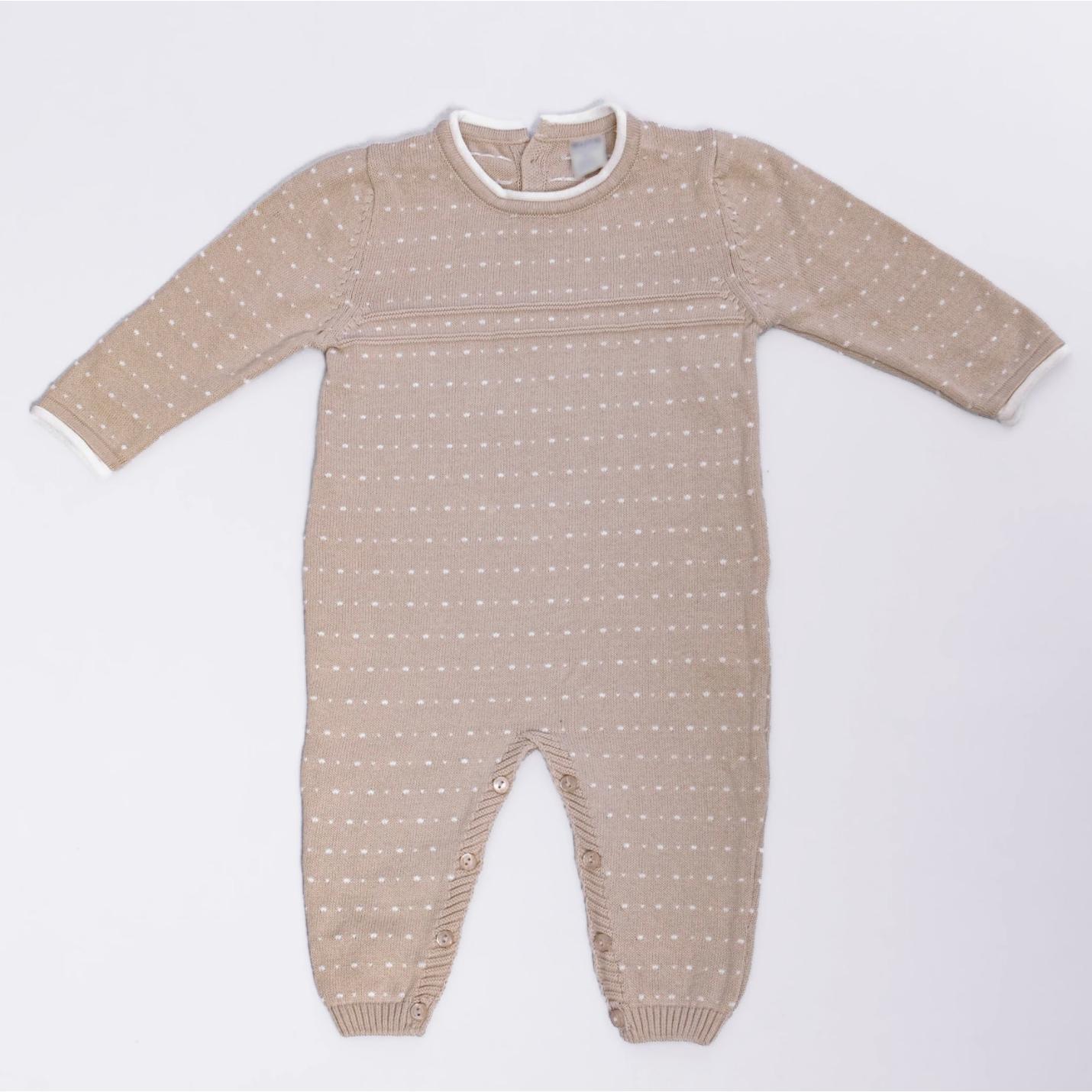 Baby onesie taupe