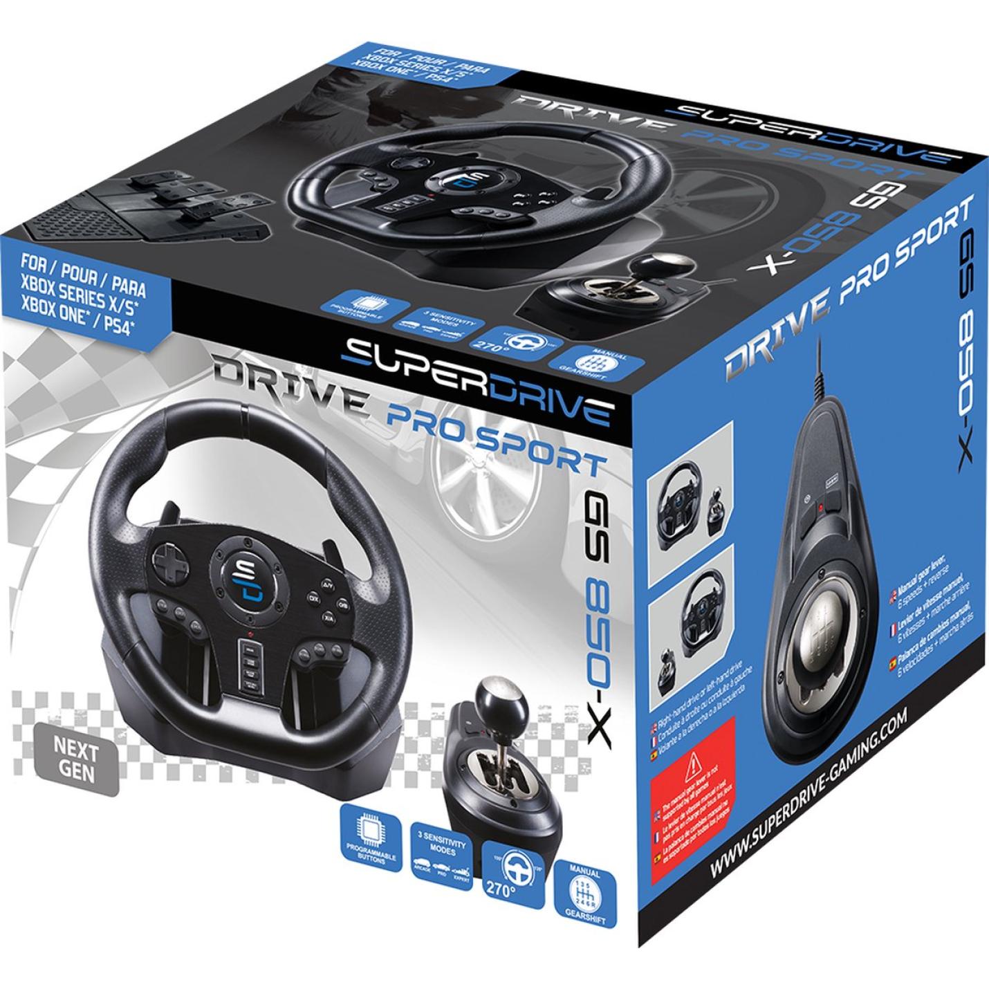 Stun stem Kalksteen Subsonic Superdrive GS850-X Next Gen - Game Stuur - Racestuur - Geschikt,  PS4, Xbox One Retail XL | Webshoplocatie.nl