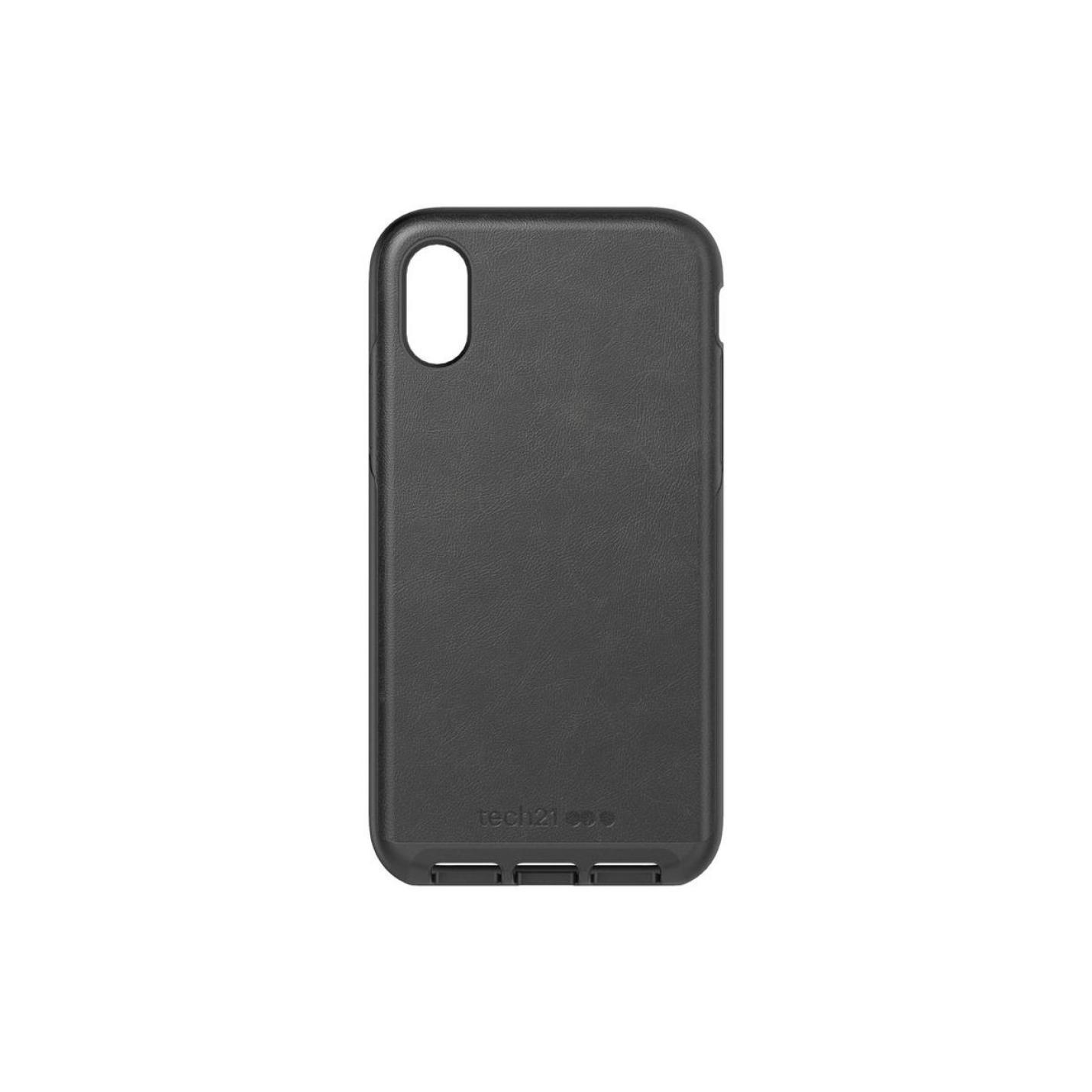 Tech21 Evo Luxe Black Leather backcover voor iPhone X-Xs - zwart 9