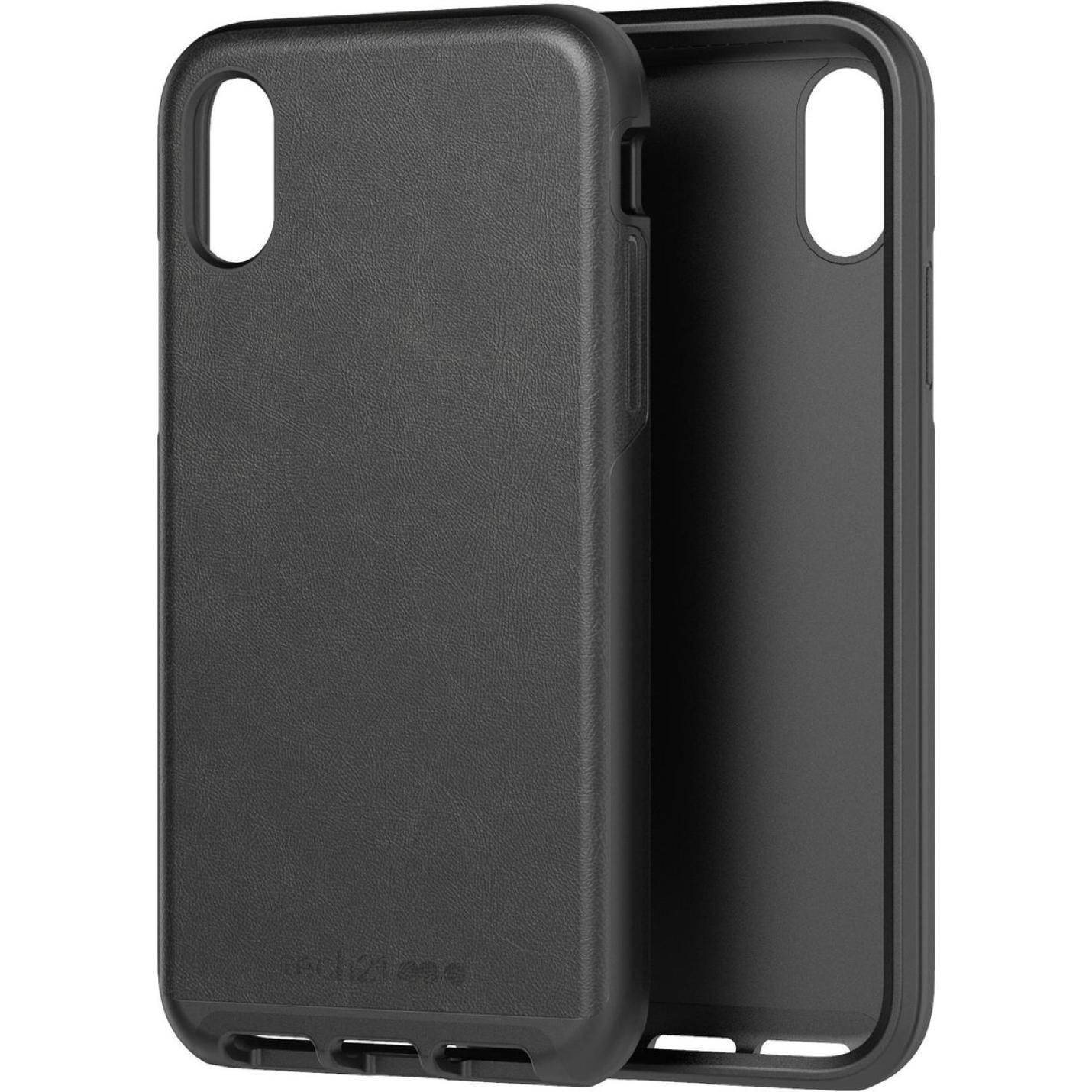 Tech21 Evo Luxe Black Leather backcover voor iPhone X-Xs - zwart 2