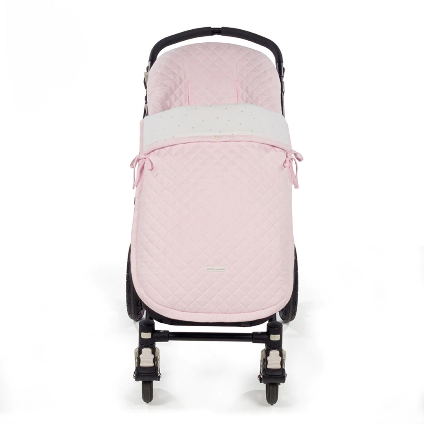 Roze quilted voetenzak