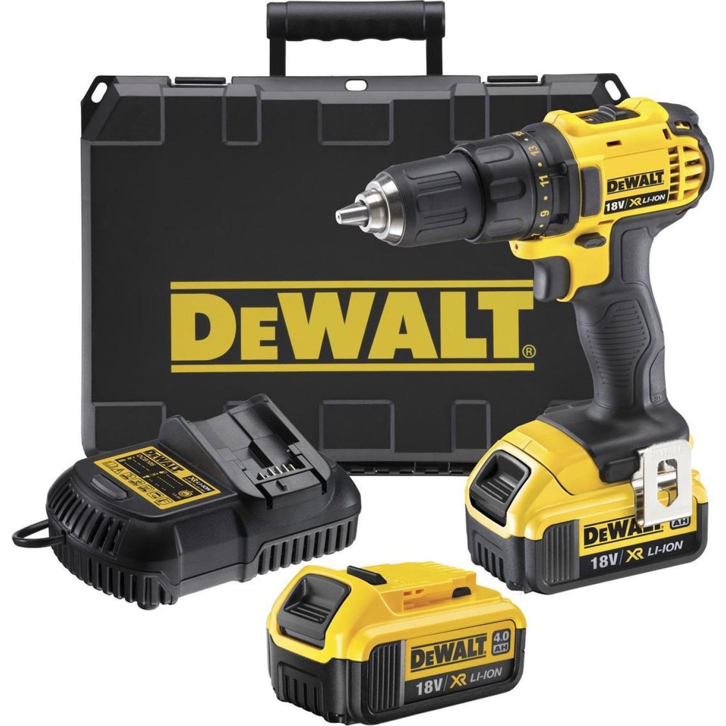 Metalen lijn Aap lawaai DeWalt Boor/schroefmachine 18V DCD780M2 XR met 2 accus 4Ah Retail XL |  Webshoplocatie.nl