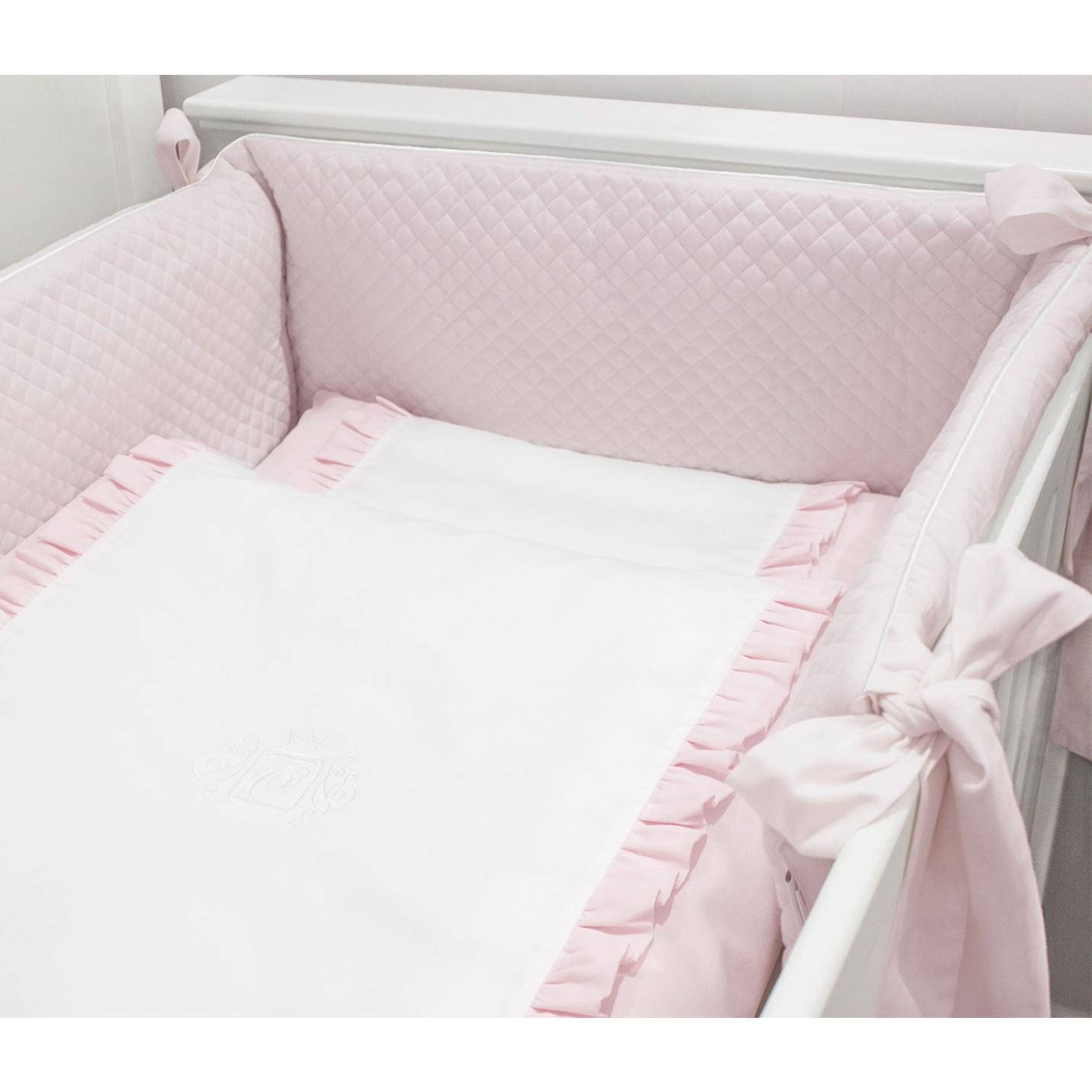 Roze Angel quilted bedbumper