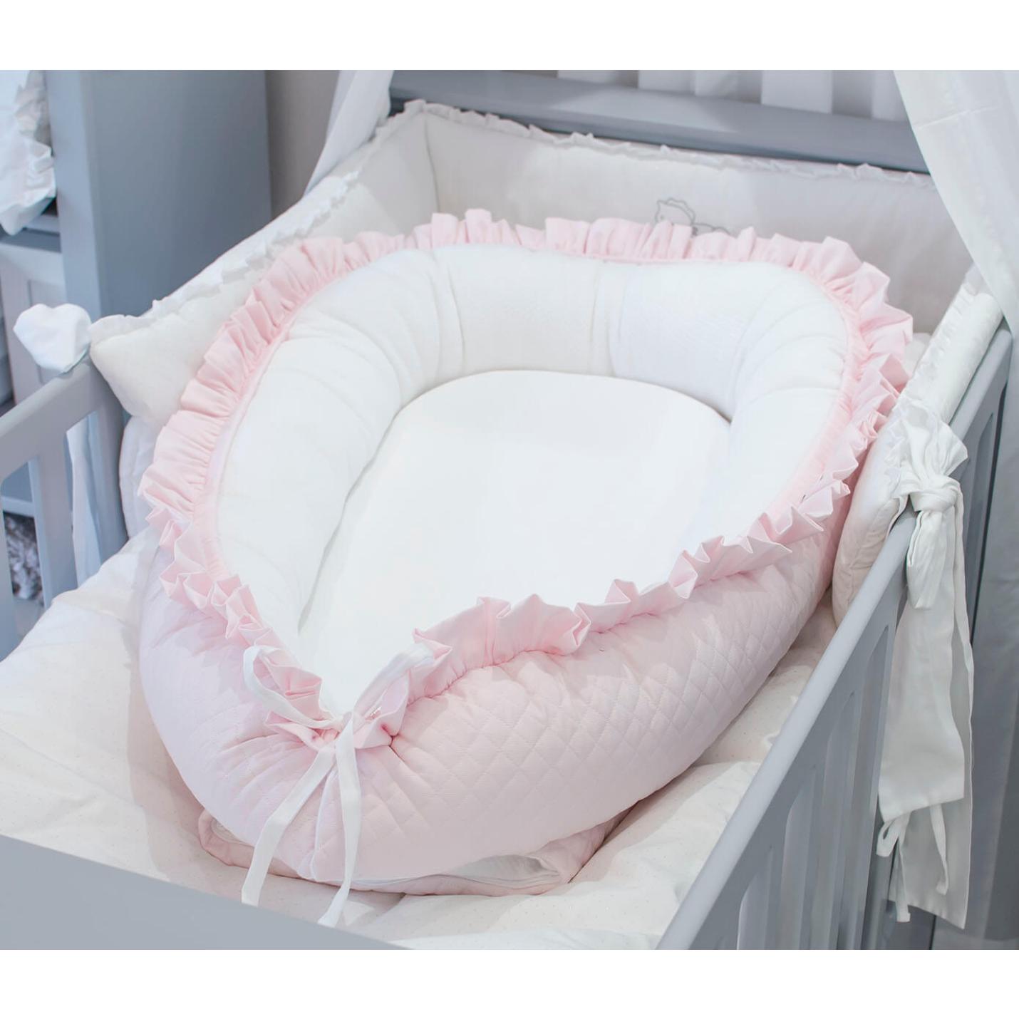 Roze Quilted Royal Baby Nest