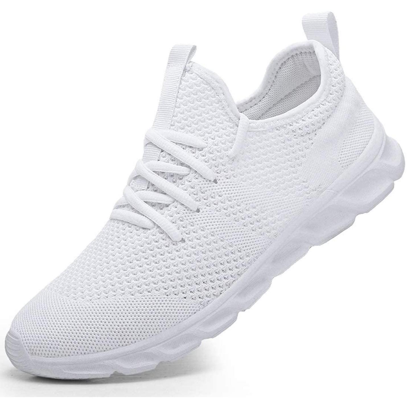 Deuk Stoel ongerustheid Hardloopschoenen voor dames, gymschoenen, sportschoenen, sneakers,  hardlopen, tennis, schoenen, vrije tijd, straatloopschoenen, modieus,  lichtgewicht, ademend, wandelschoenen, outdoor, fitness, joggen,  sportschoenen 40 EU B wit. Happygetfit ...