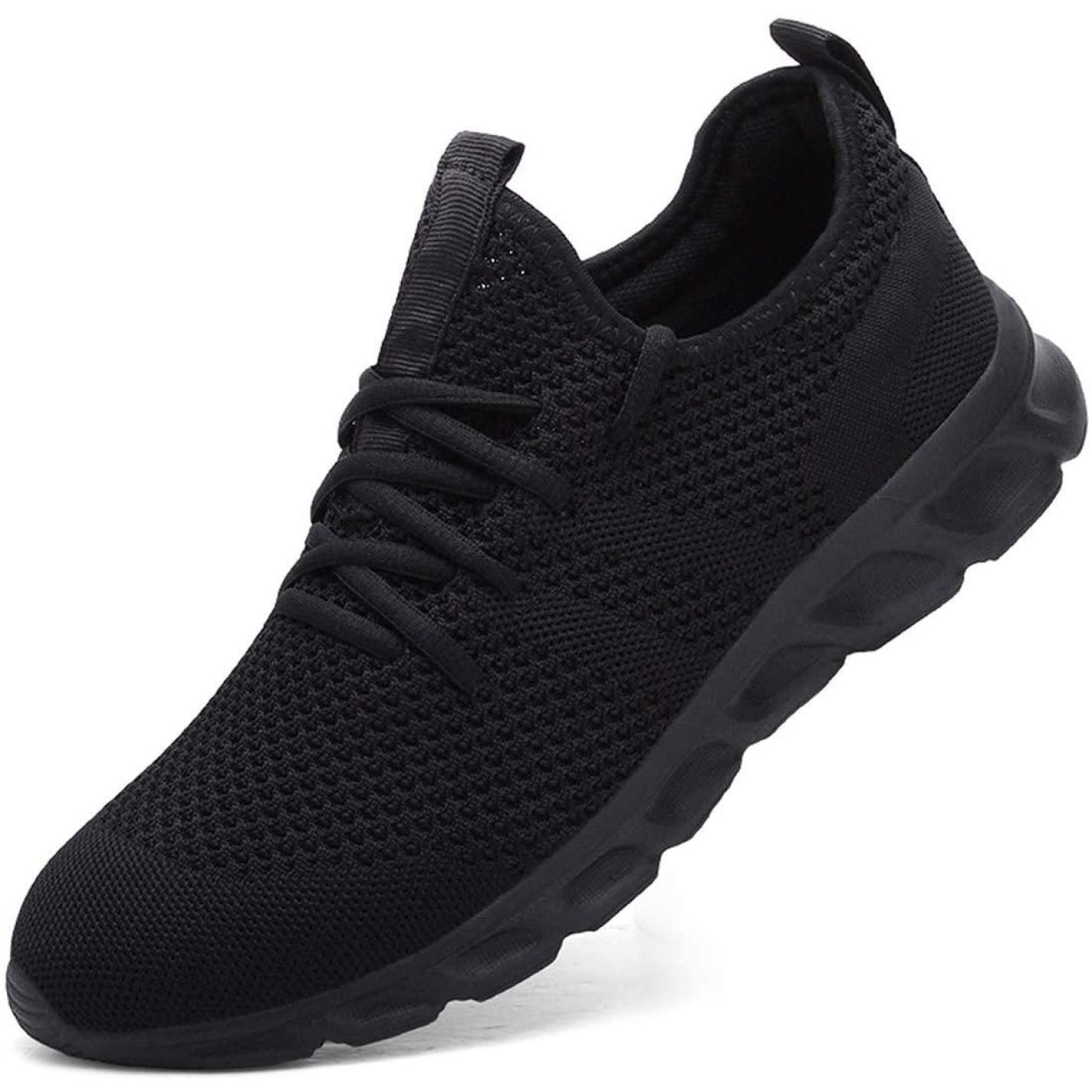 Bot Rationeel . Hardloopschoenen voor dames, gymschoenen, sportschoenen, sneakers,  hardlopen, tennis, schoenen, vrije tijd, straatloopschoenen, modieus,  lichtgewicht, ademend, wandelschoenen, outdoor, fitness, joggen,  sportschoenen 40 EU zwart (A) Happygetfit ...