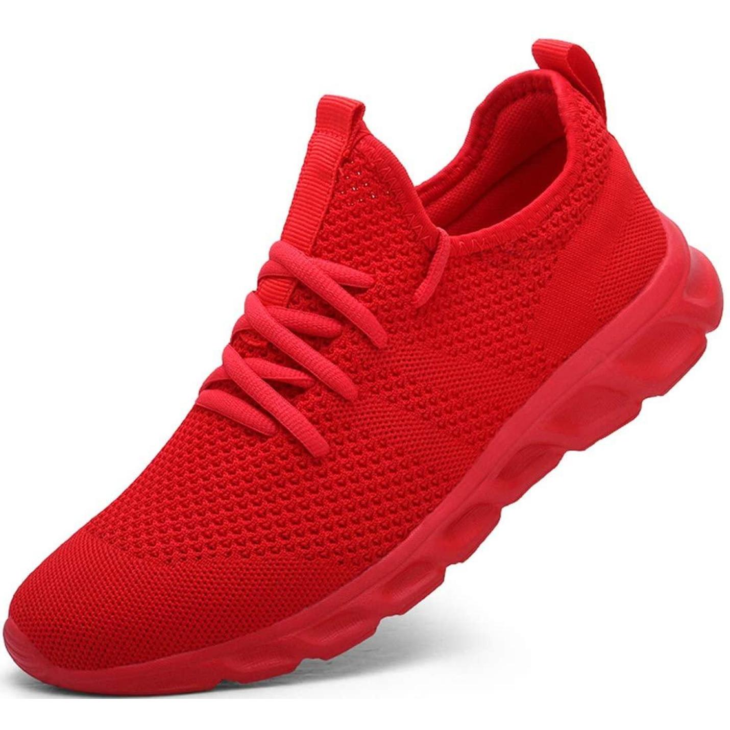 voor dames, gymschoenen, sportschoenen, sneakers, hardlopen, tennis, schoenen, vrije tijd, straatloopschoenen, modieus, lichtgewicht, ademend, wandelschoenen, outdoor, fitness, joggen, sportschoenen 36 D rood. Happygetfit ...