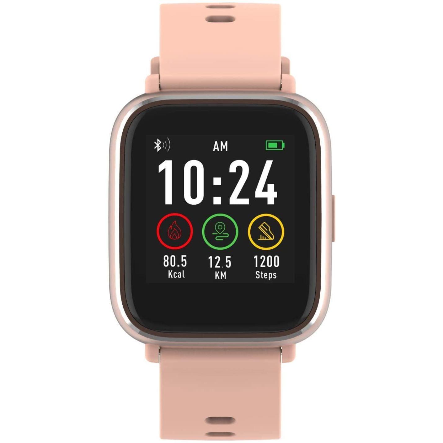 Bluetooth Smartwatch Fitness Tracker hartslagmeter waterdichte meldingen op de mobiele telefoon, compatibel met iOS en Android paars