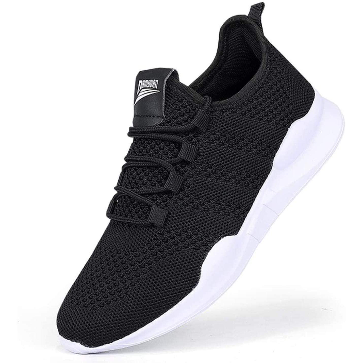 Hardloopschoenen voor dames, gymschoenen, sportschoenen, sneakers,  hardlopen, tennis, schoenen, vrije tijd, straatloopschoenen, modieus,  lichtgewicht, ademend, wandelschoenen, outdoor, fitness, joggen,  sportschoenen 42 EU E zwart. Happygetfit 