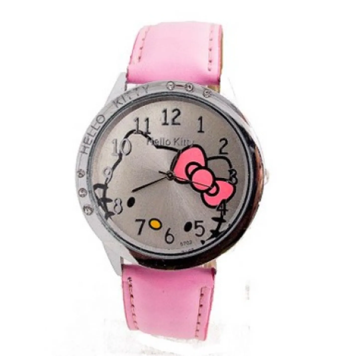 Hidzo Horloge Hello Kitty Ø 37 mm - Licht Roze - Kunstleer