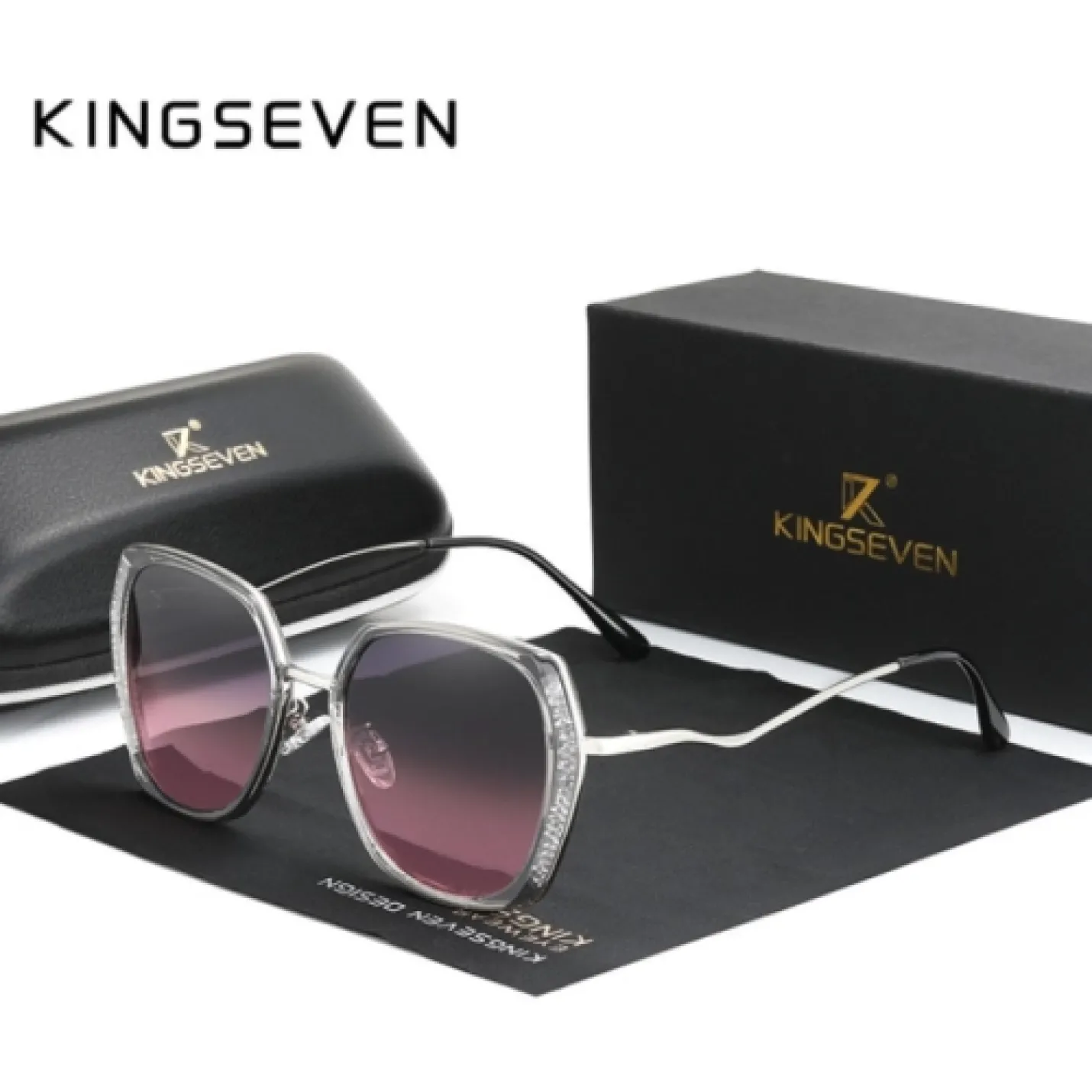 KingSeven Roze - Butterfly met UV400 en polarisatie filter - Z211