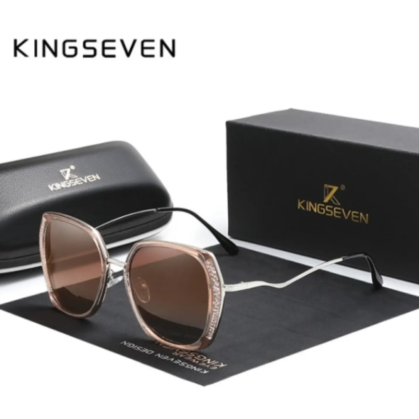 KingSeven Bruin - Butterfly met UV400 en polarisatie filter - Z213