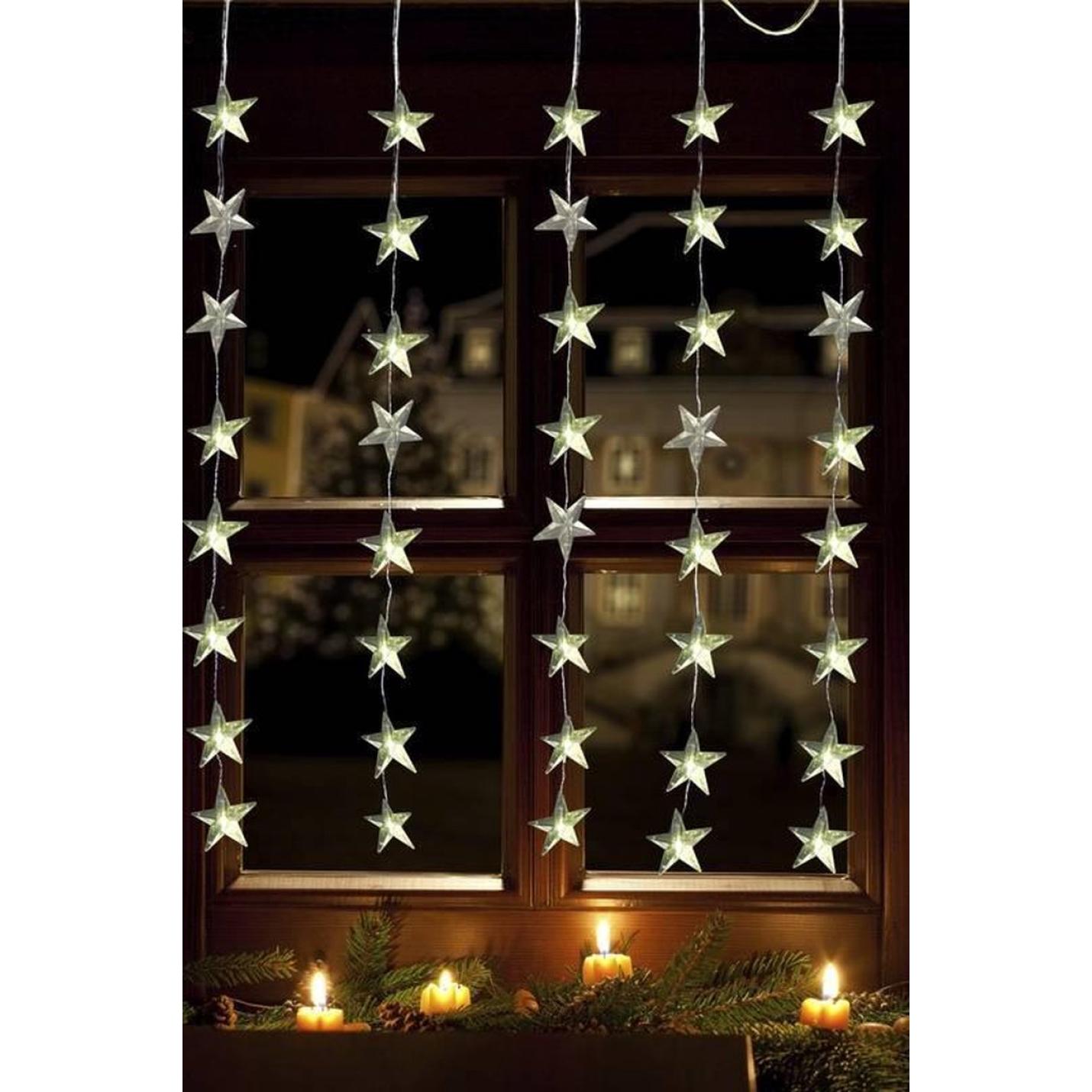 Kerst lichtgordijn Sterren